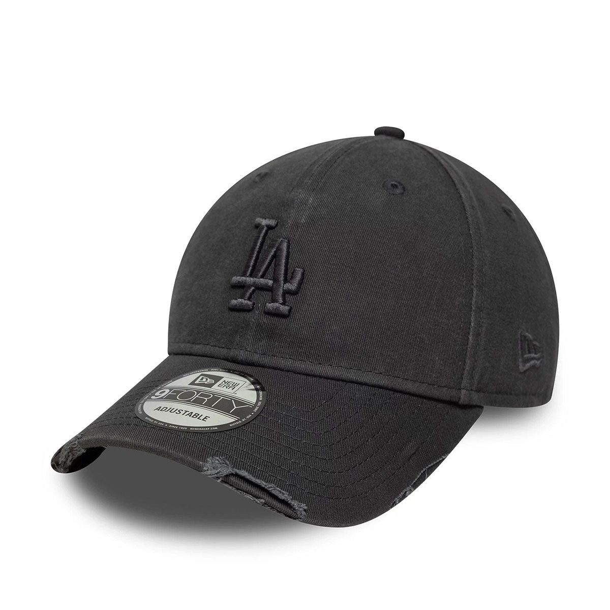 New Era Snapback Cap New Era 9FORTY Cap Los Angeles Dodgers MLB Washed Distressed charcoal