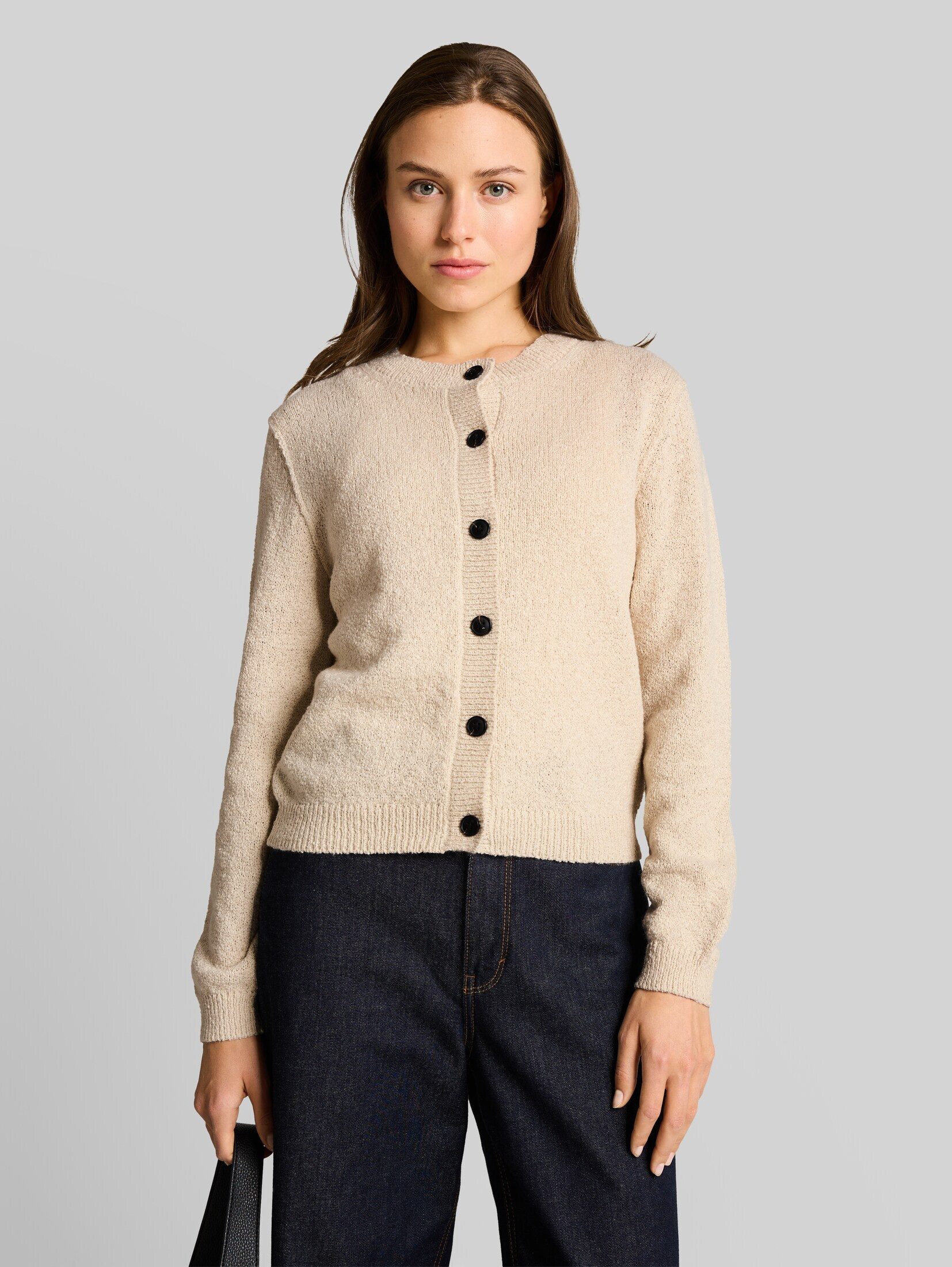 TOM TAILOR Cardigan Pullover & Strickjacken Cardigan mit Rundhalsausschnitt