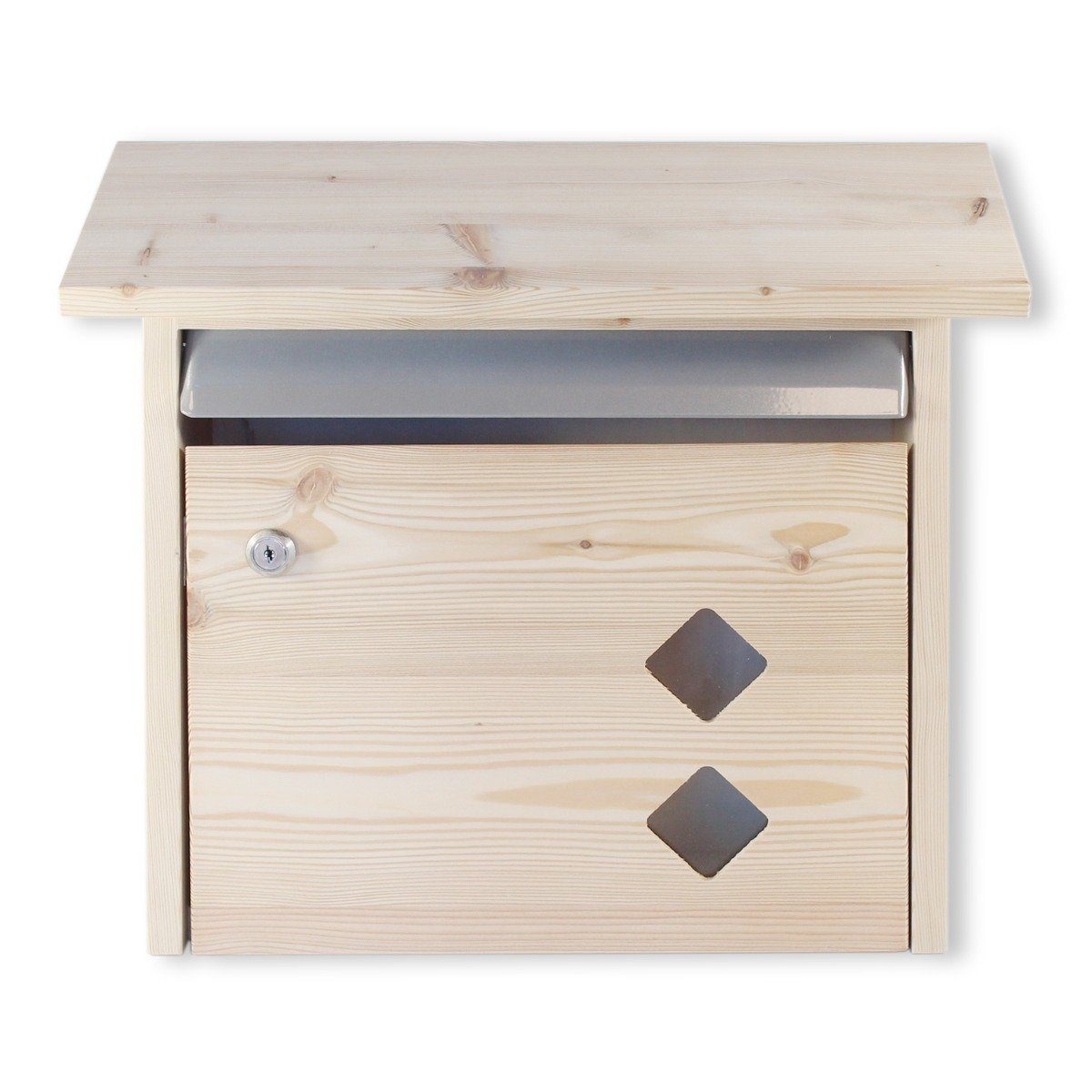 colourliving Briefkasten Holzbriefkasten, Briefkasten aus Holz (Made in  Germany), hergestellt aus Lerchenholz mit hoher Widerstandsfähigkeit