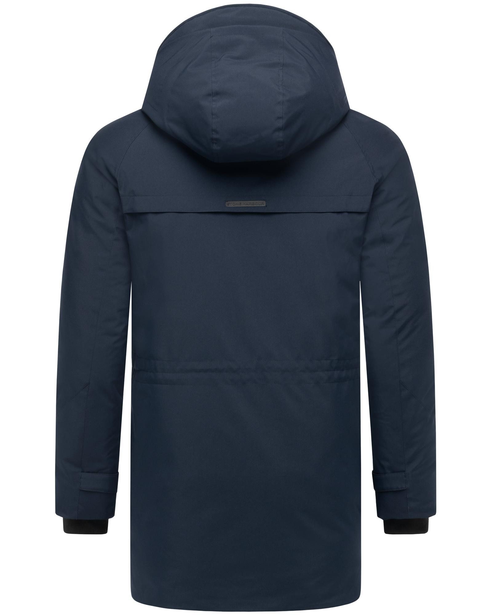 Stone Harbour Wintermantel Emriis XX Warmer Herren Mantel mit Magnet-Knöpfen
