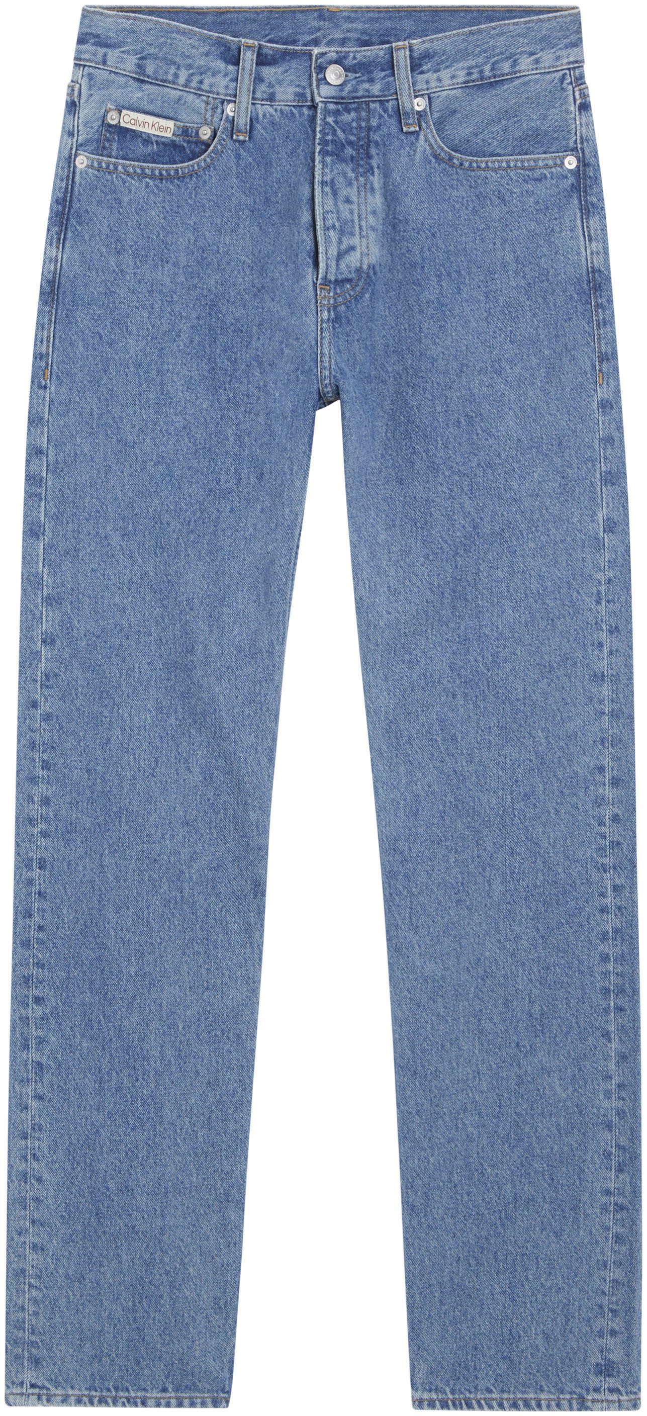Calvin Klein Jeans Straight-Jeans STANDARD STRAIGHT Coinpocket, Logostickerei – Bild 5 von 5