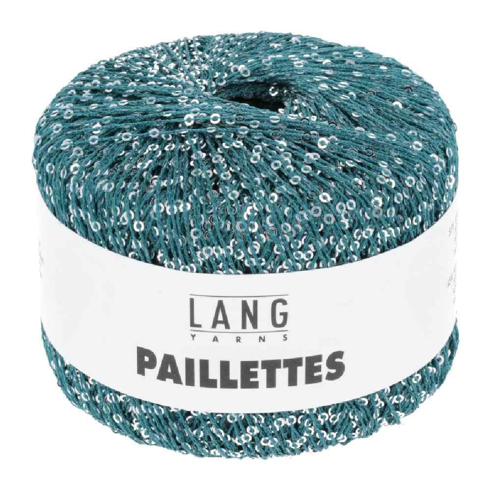 LANG YARNS PAILLETTES Häkelwolle, 112 m (25 Gramm), glänzendes Effektgarn mit Pailletten von Lang Yarns