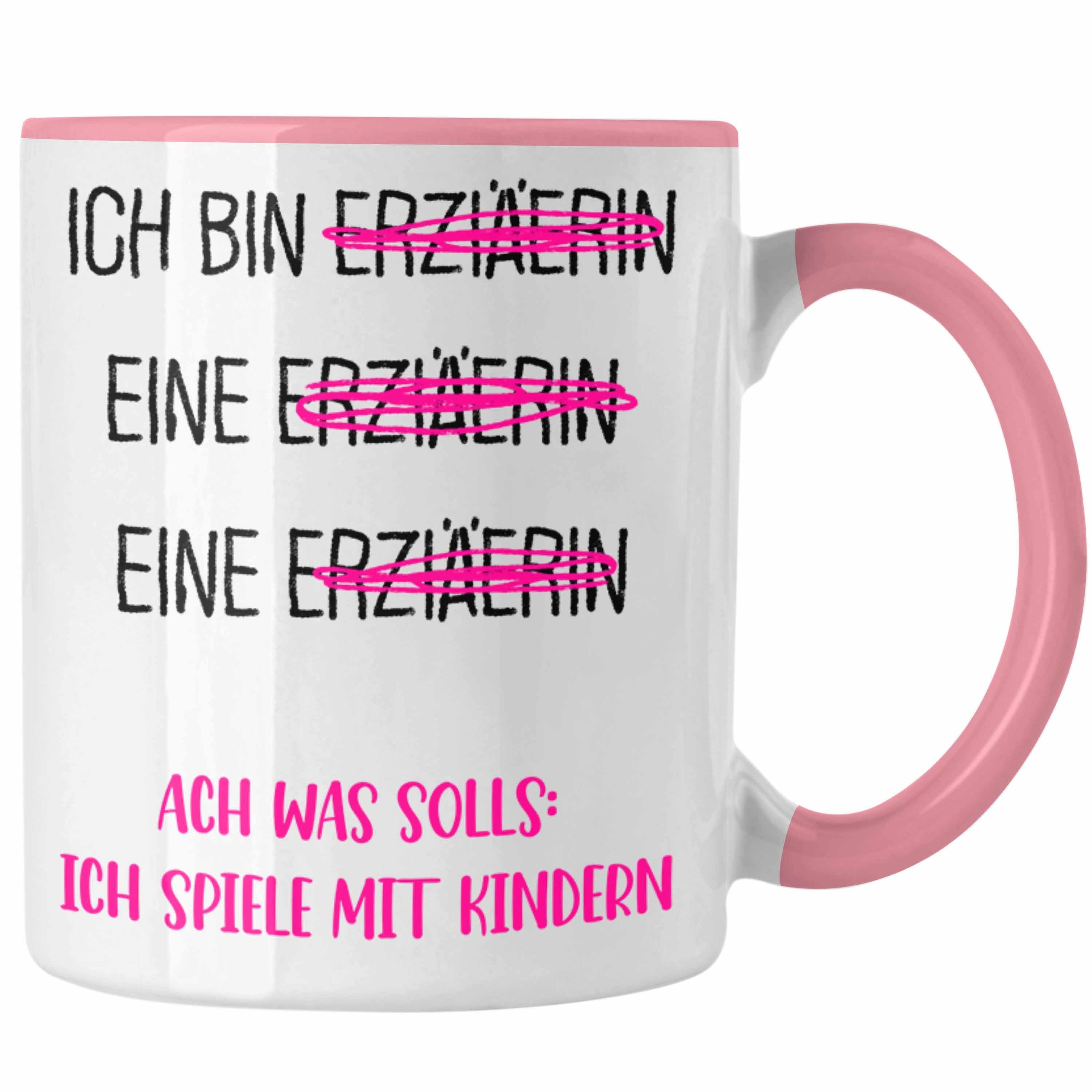 Erzieherin Trendation für Spruch Tasse Rosa Geschenkidee Tasse Kindergärtnerin Geschenk