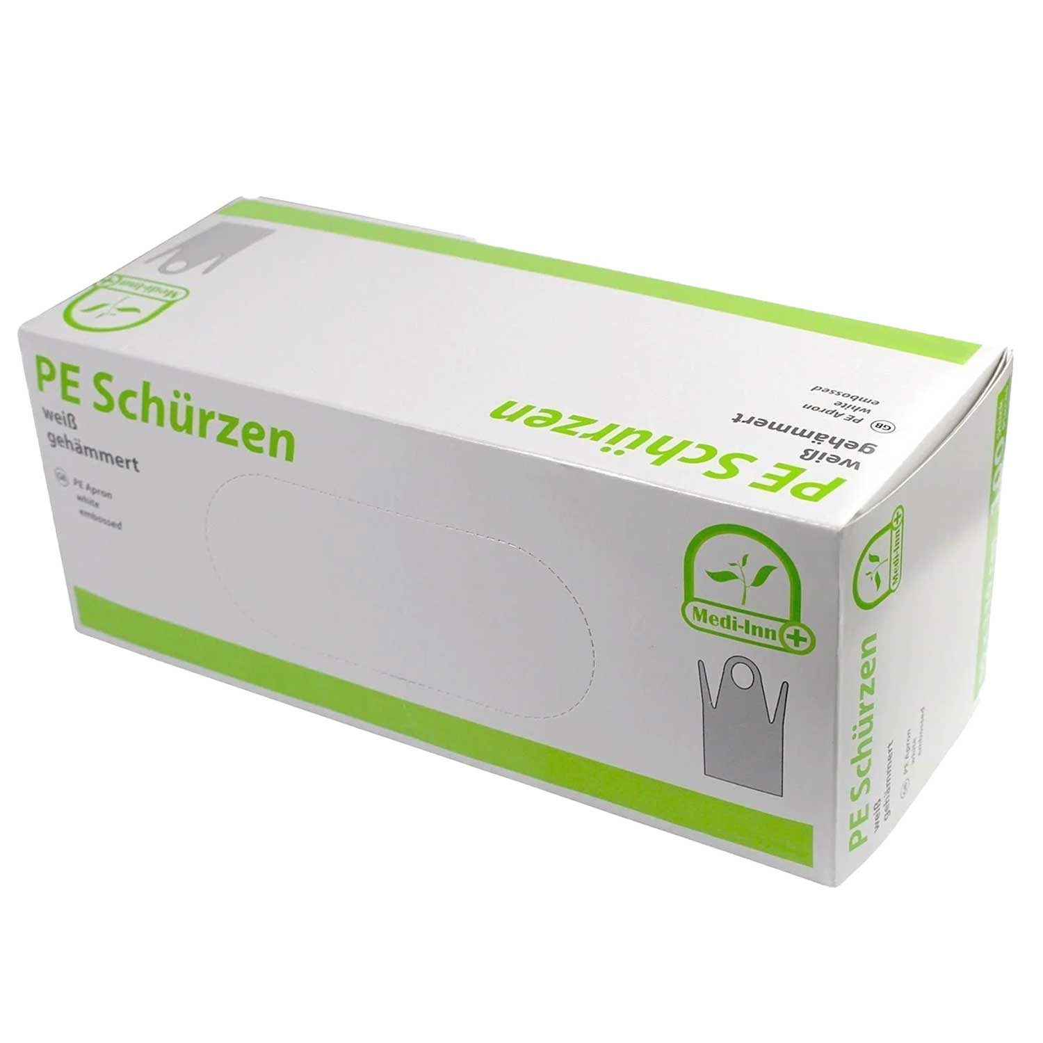 BODY PRODUCTS Kittelschürze Medi-Inn PE-Schürzen Weiß 80 x 125 cm, 100 Stück
