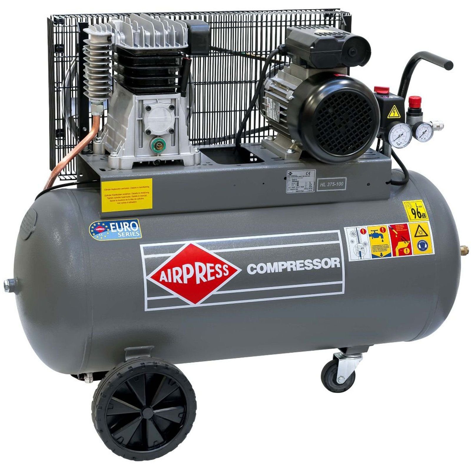 Kompressor Druckluft- Kompressor 3,0 PS 90 Liter 10 bar HL-375-100 Typ 360562