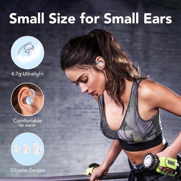 IKG Kabellos Bluetooth 5.3 Ohrhörer LED-Anzeige USB-C In-Ear-Kopfhörer (Kabellose Ohrhörer mit digitalem LED-Display und sportlichem, wasserdichtem Design., mit 4 Mic, 120H Spielzeit, 2024 Neue Weicher Ohrbügel, IP7 Wasserdicht)