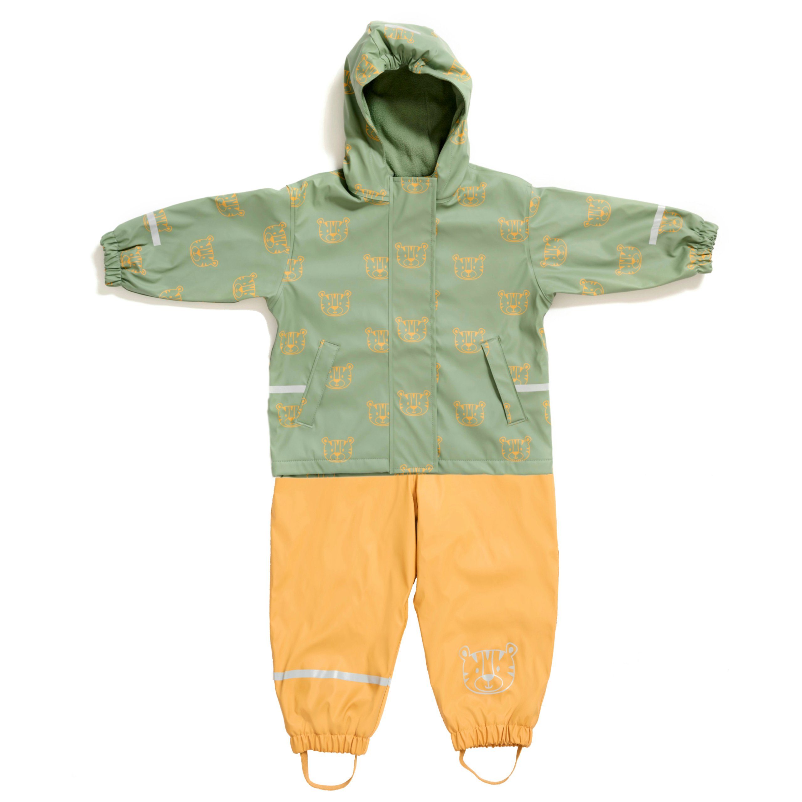 Little Tiger® Regen- und Matschjacke Regenanzug-Set für Kinder bestehend aus Regenhose und Regenjacke wasserdicht