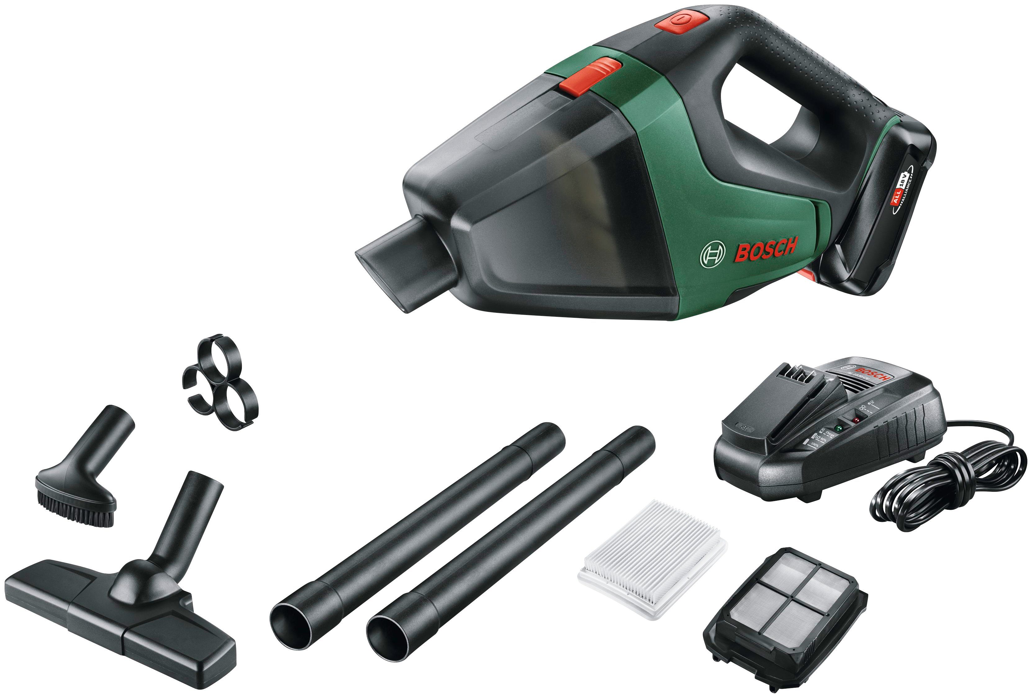 Bosch Home & Garden Akku-Handstaubsauger Power for ALL 18V Akku-System »UniversalVac 18«, beutellos, Inkl. Akku und Ladegerät, Maße: 335x100x175 mm