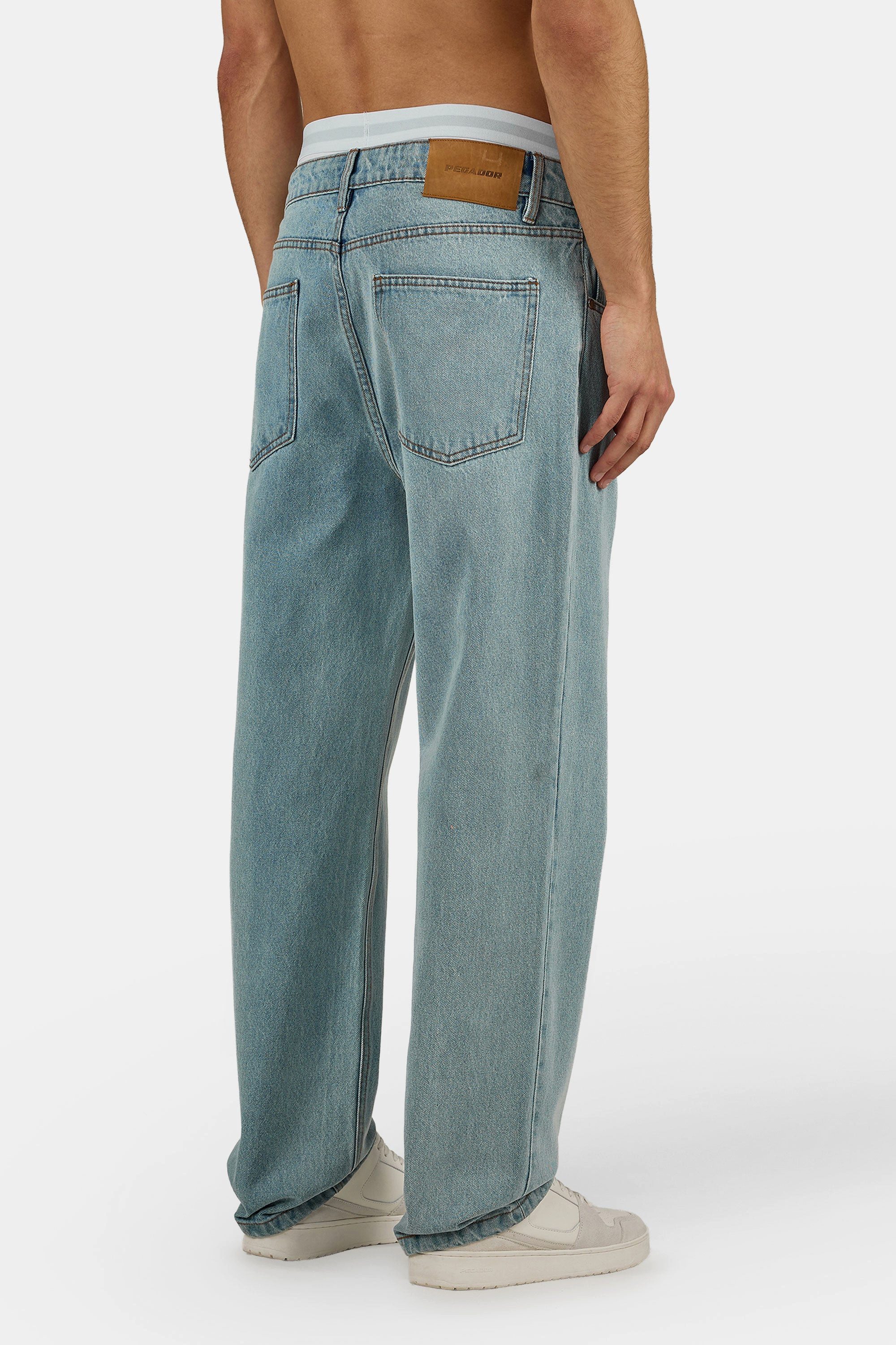 PEGADOR Loose-fit-Jeans Baltra Baggy Jeans Baumwolle, loose fit