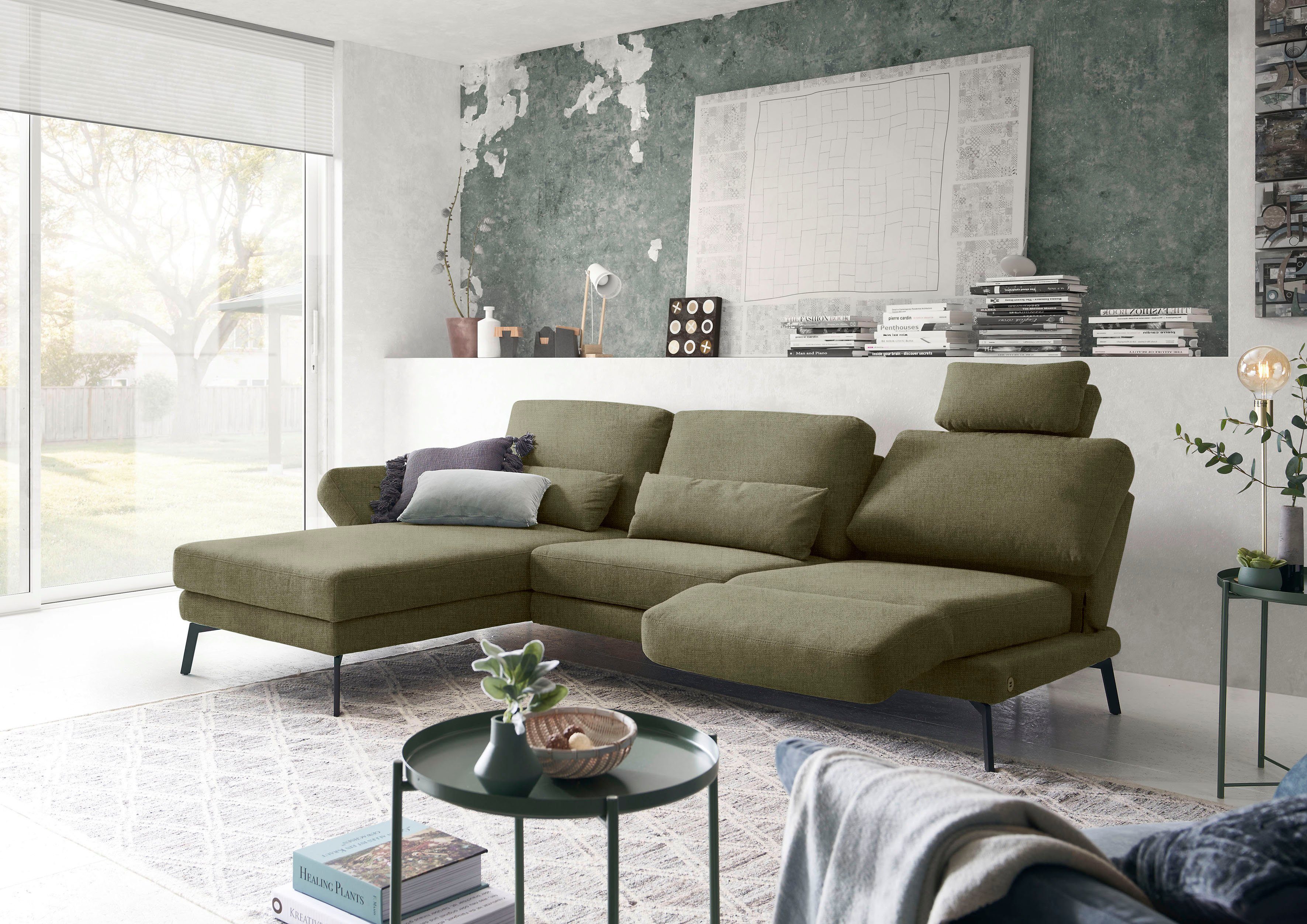 3C Candy Ecksofa Kairo modernes Multifunktions-Sofa, bequem, L-Form, inklusive Drehsitz, Armlehnen- und Rückenverstellung
