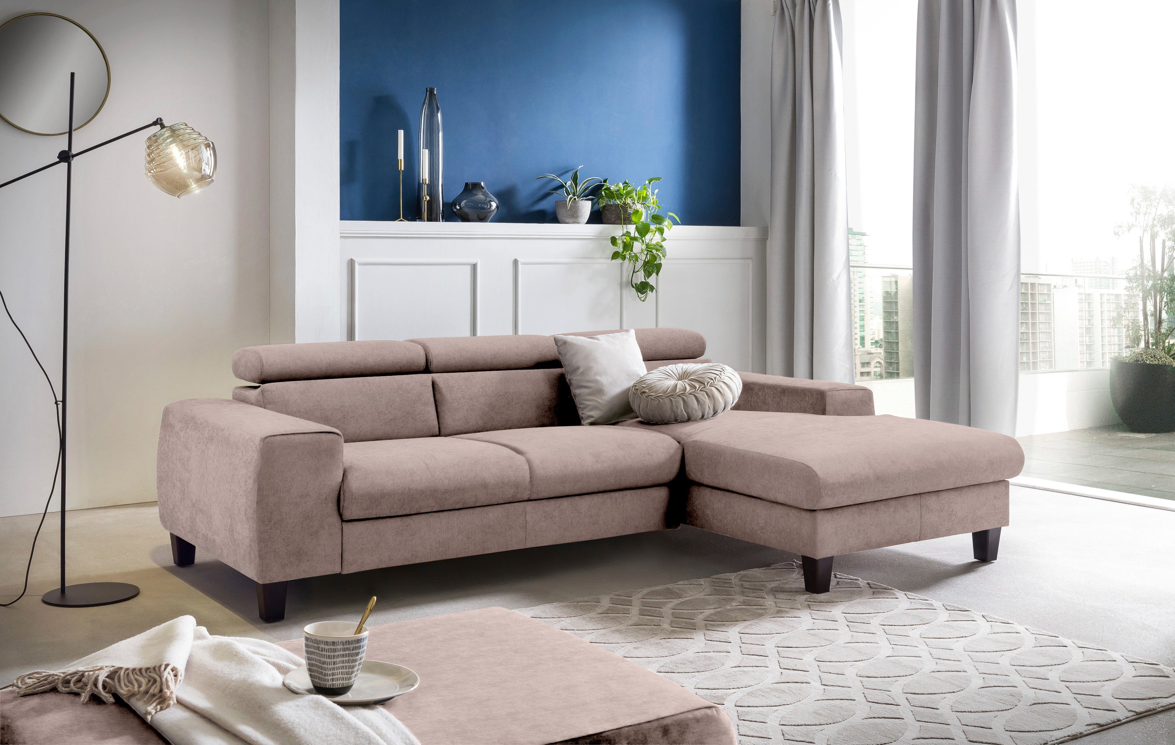 COTTA Ecksofa Morven L-Form mit Kopfteilverstellung, günstig online kaufen
