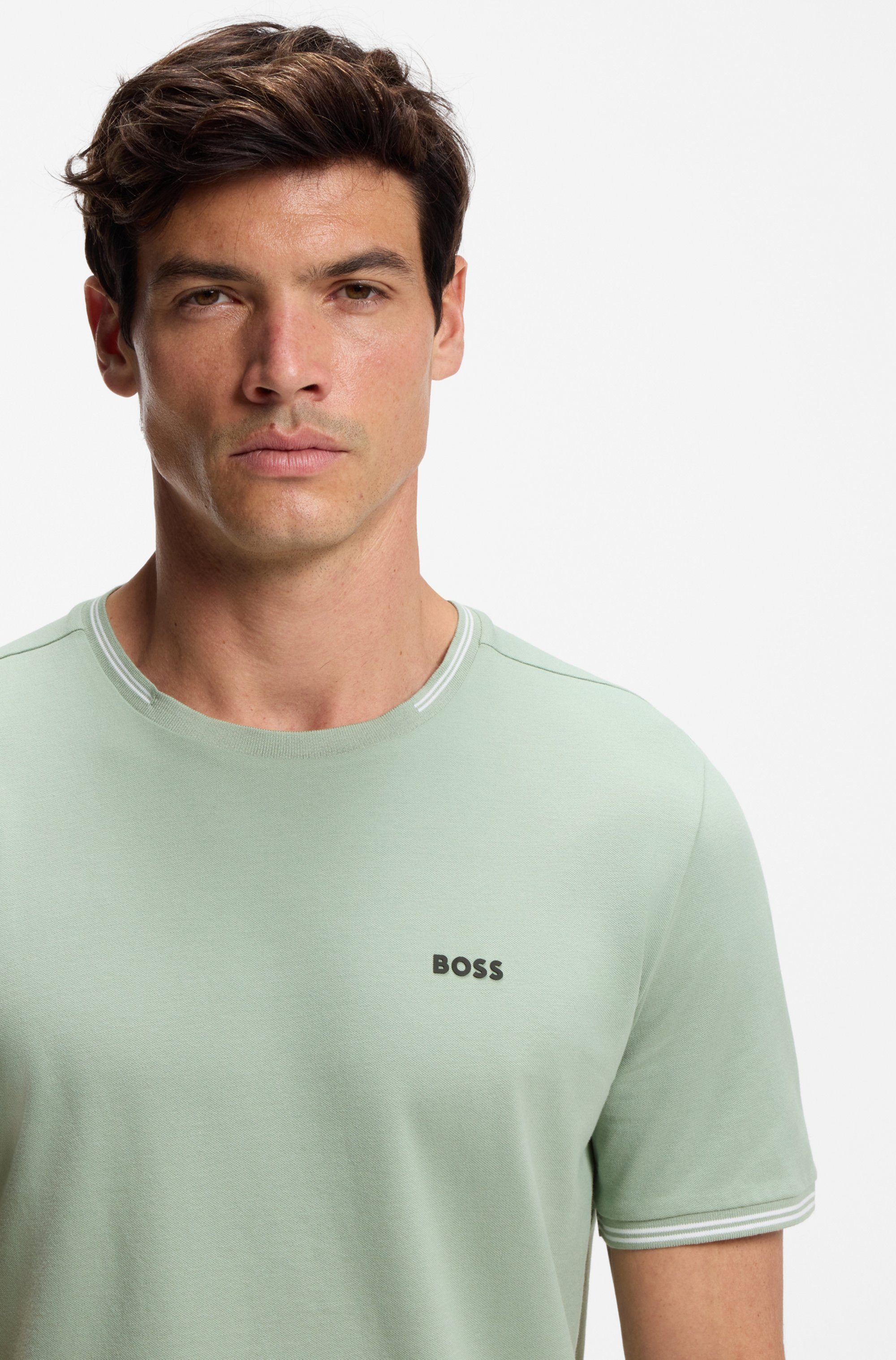 BOSS GREEN T-Shirt Taul aus softem Stretch-Baumwoll-Piqué, Regular Fit günstig online kaufen