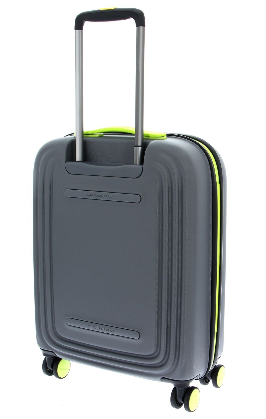 Mandarina Duck Hartschalen-Trolley Gray 4 Logoduck +, & Rollen Lime