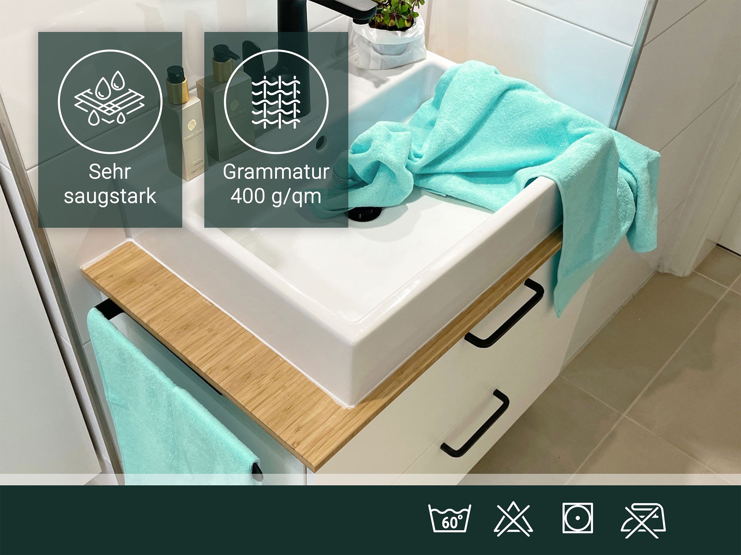 ZOLLNER Handtücher, Walkfrottier (10-St), pflegeleicht, suagstark günstig online kaufen