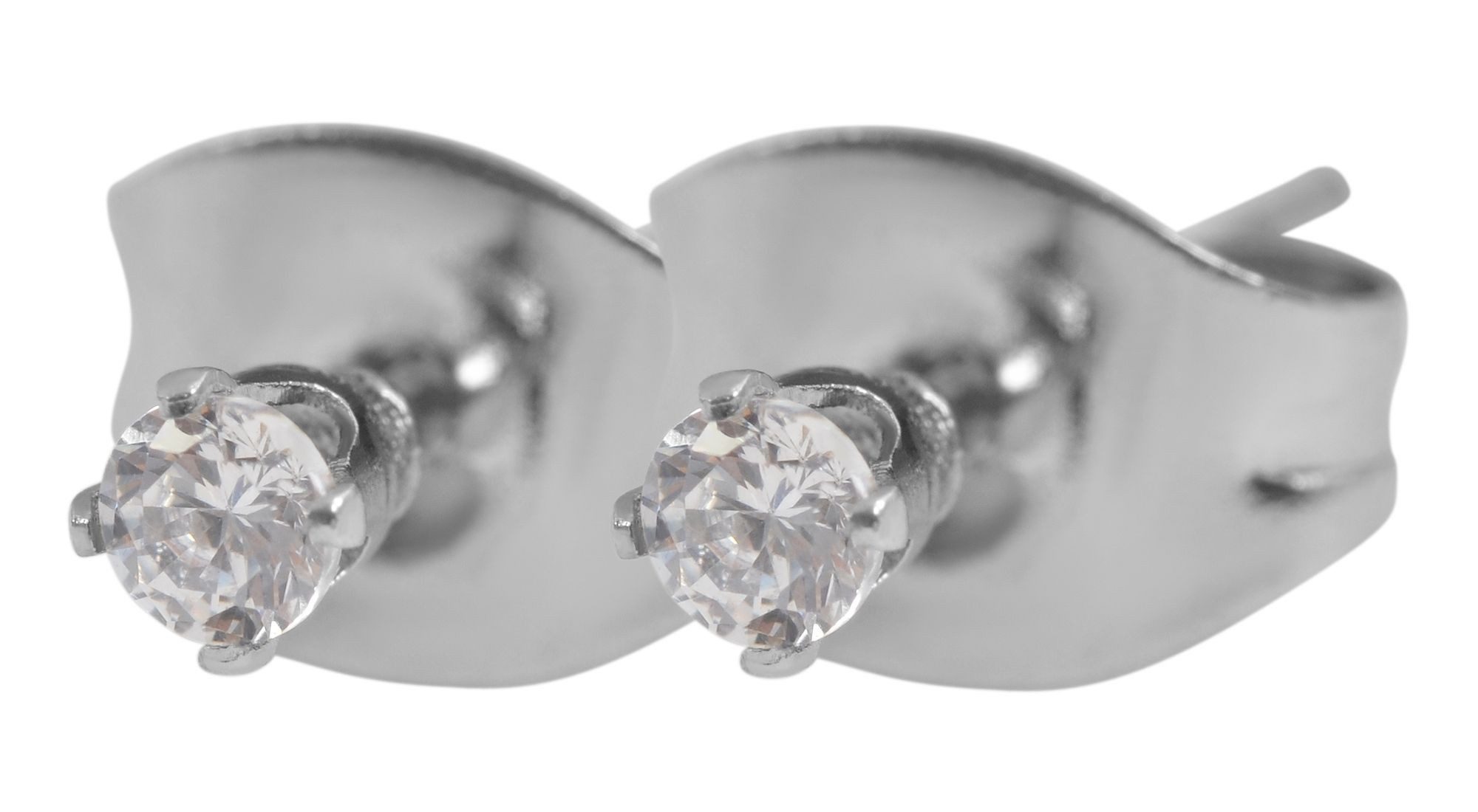 Adelia´s Paar Ohrhänger Mädchen Ohrringe – Ohrstecker aus Edelstahl mit Zirkonia, Ideal als Geschenk für besondere Anlässe