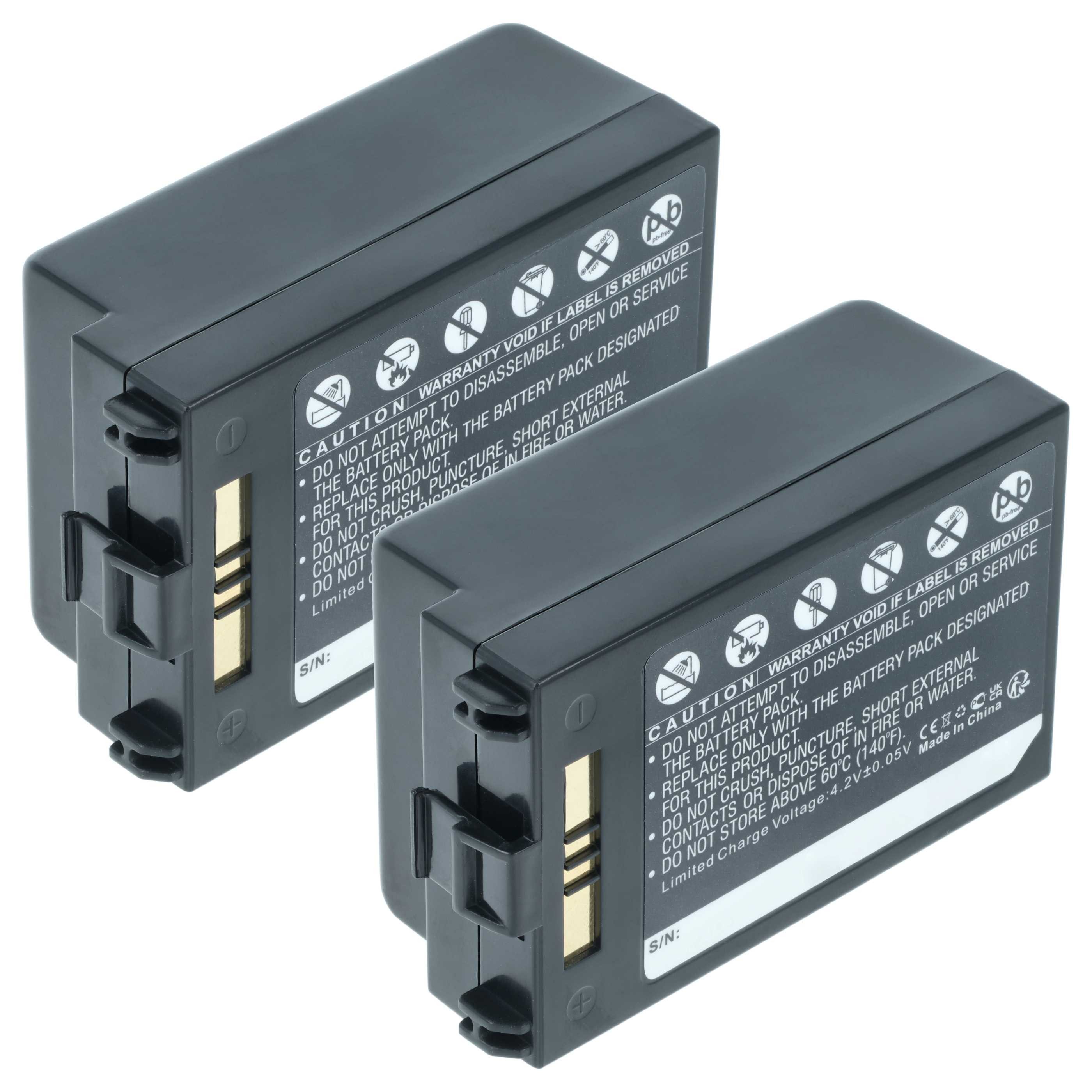 vhbw Akku Ersatz für Symbol BTRY-MC70EAB00, BTRY-MC70EAB02, 82-71365-01, Akku Akku Li-Ion 3800 mAh (3,7 V, 2 St), Leistungsfähige Austausch-Akkus für POS-Gerät, Wiederaufladbar, Jede