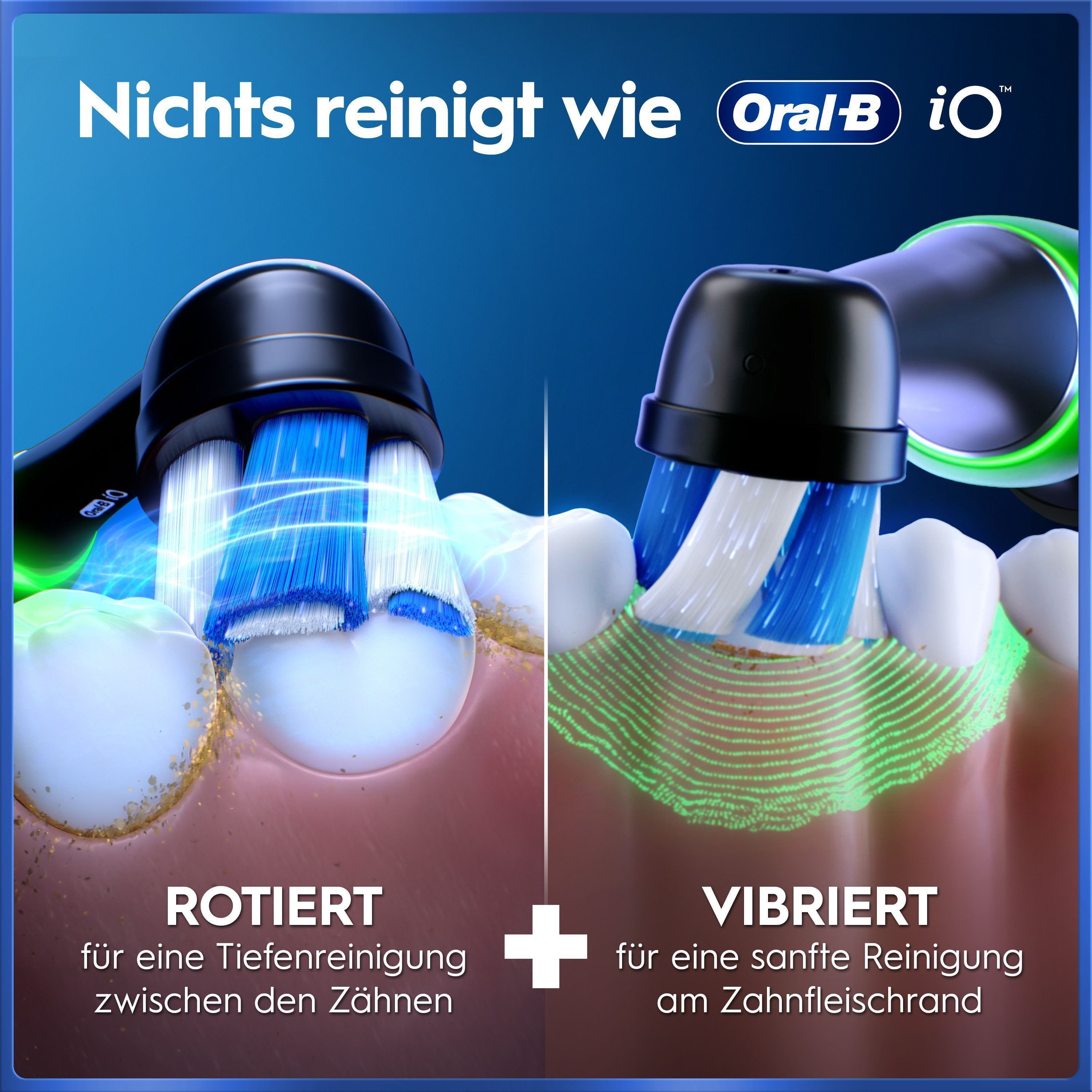 Oral-B Elektrische Zahnbürste iO 5 Duopack, Aufsteckbürsten: 2 St., mit Magnet-Technologie, LED-Anzeige, 5 Putzmodi, Reiseetui – Bild 5 von 5