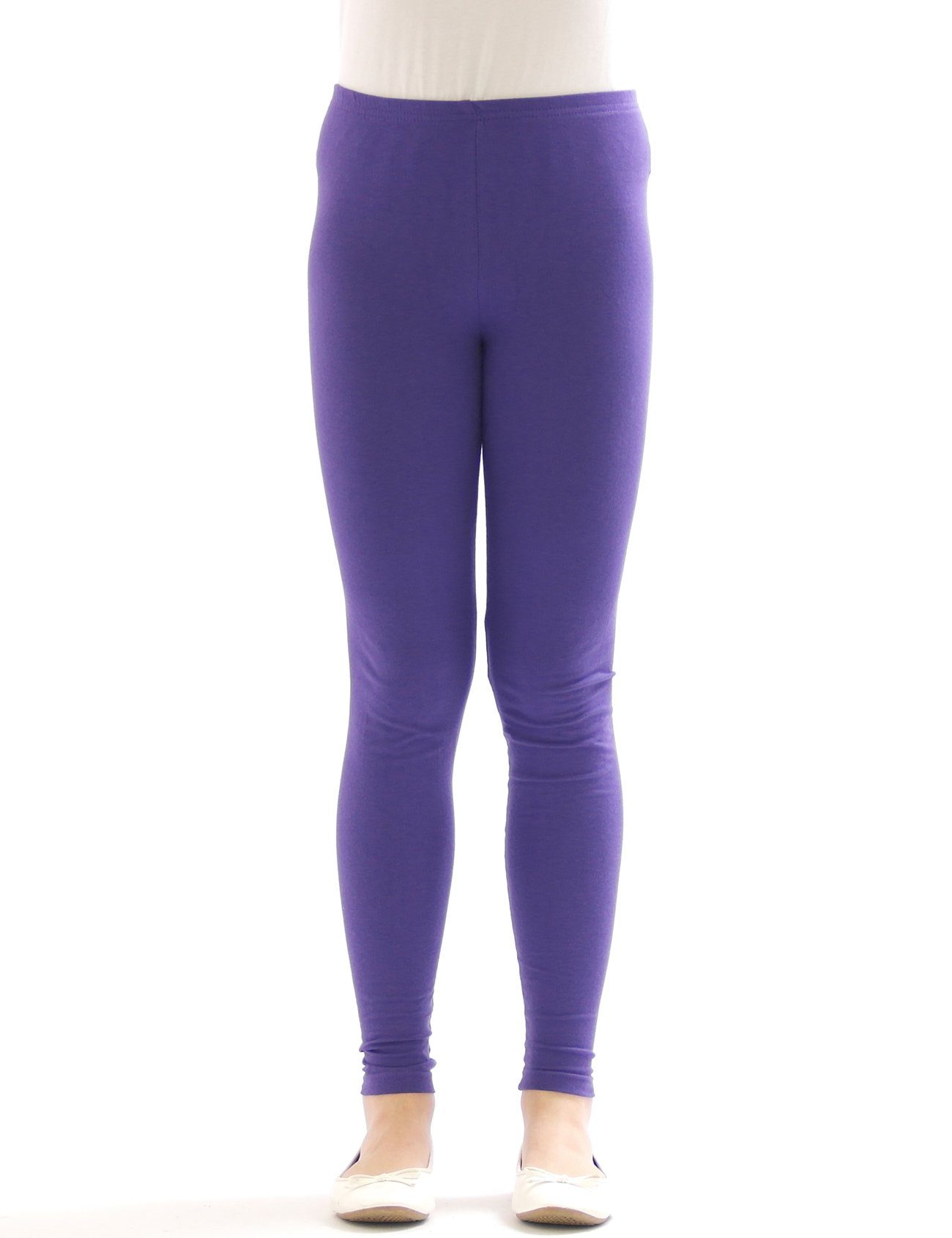 SYS Leggings Kinder Mädchen Leggings Hose lang blickdicht aus Baumwolle