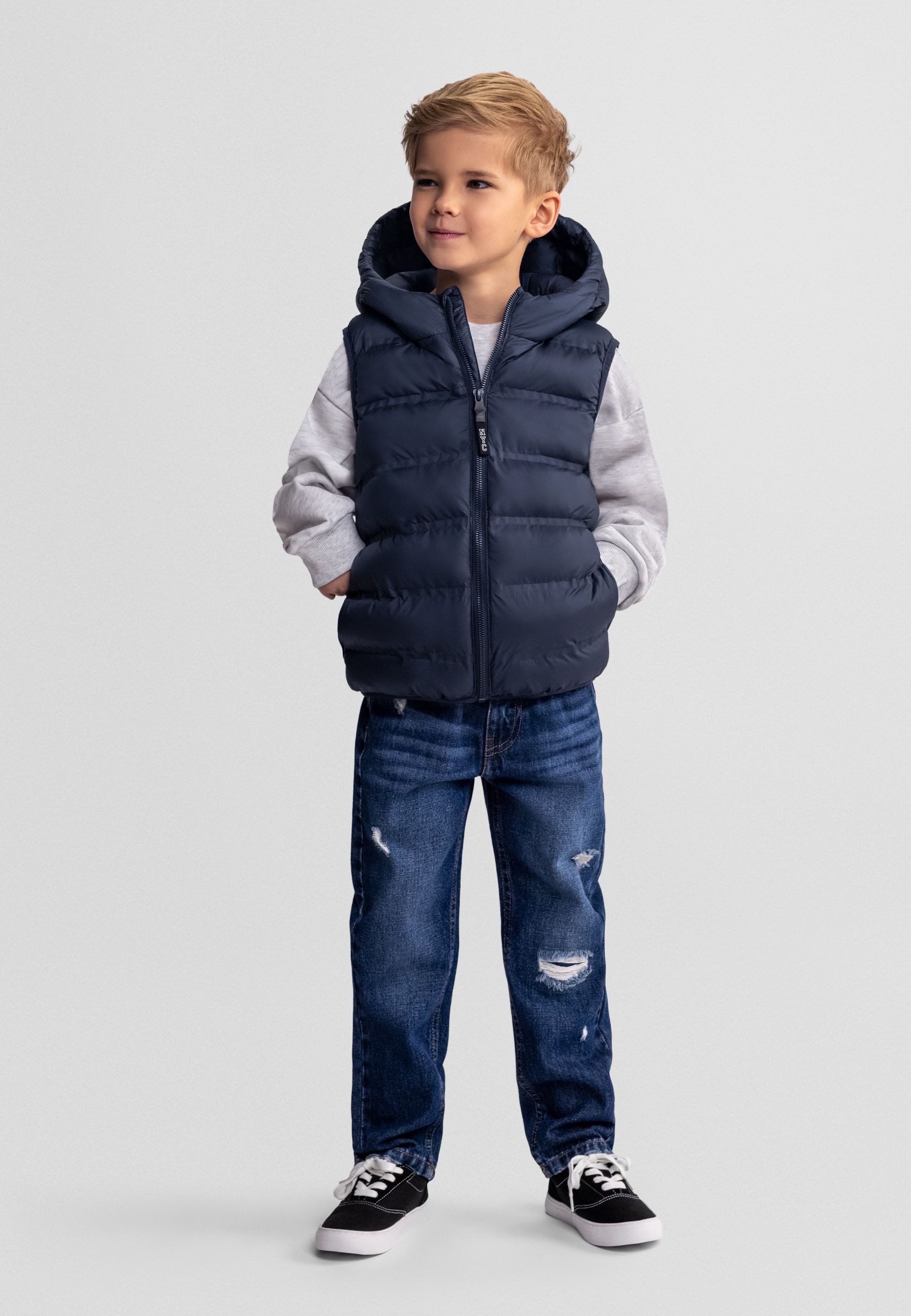 MINOTI Relax-fit-Jeans Hose im Used-Waschung Stil (2y-14y) trendiges Design