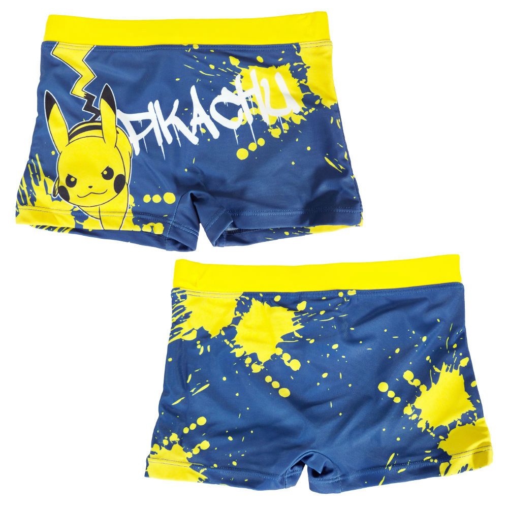 POKÉMON Badehose Pokemon Pikachu Kinder Badehose Badeshorts Shorts Schwimmhose Gr. 116 bis 152