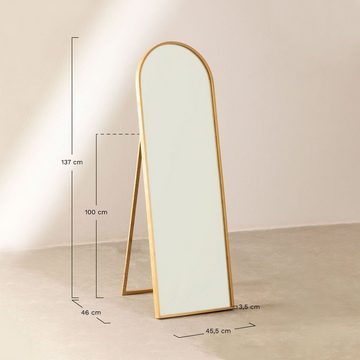 Aesthetic Living Standspiegel Standspiegel aus Kiefernholz (137x45,5 cm) Naty