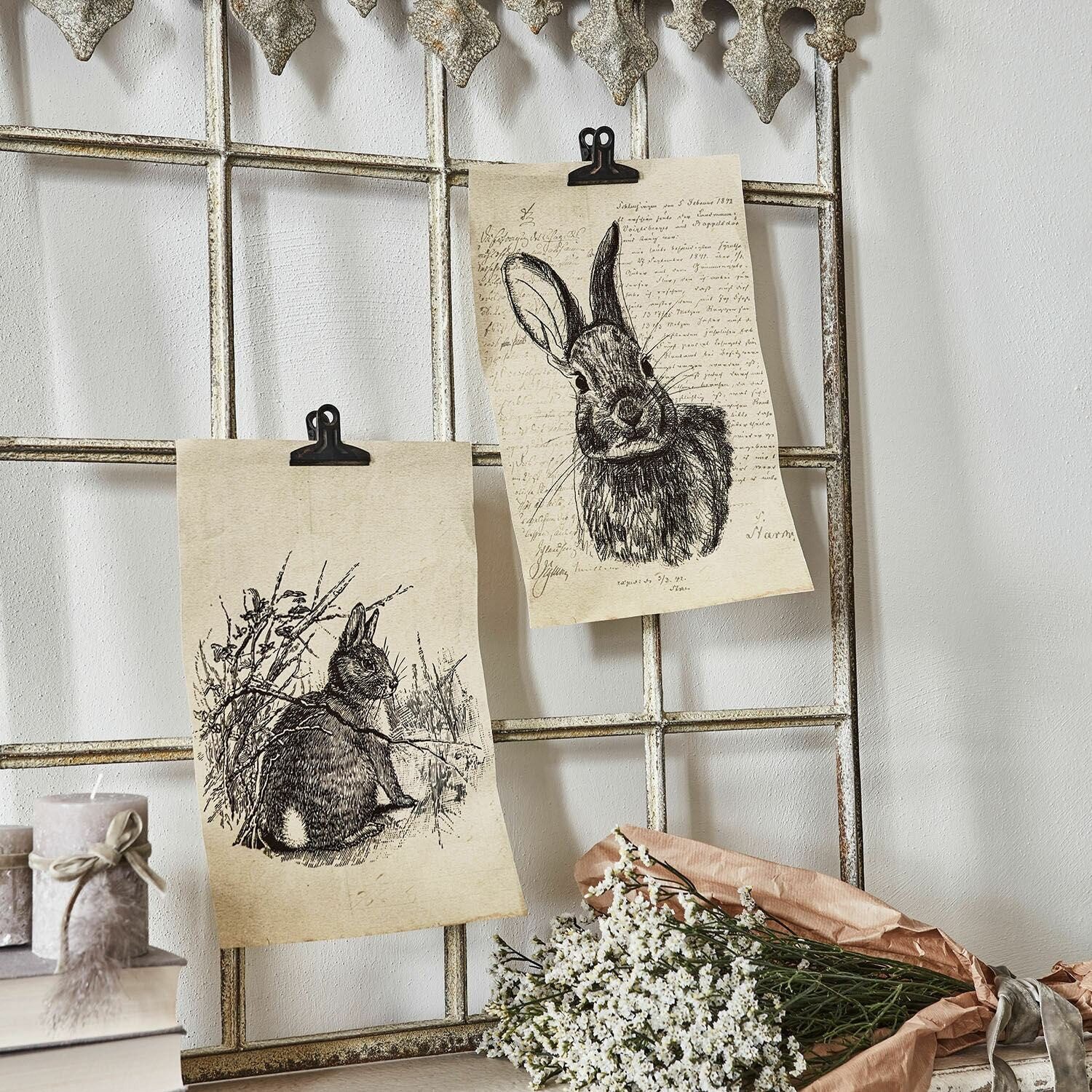 Mirabeau Wanddekoobjekt Bild 2er Set Meursault beige