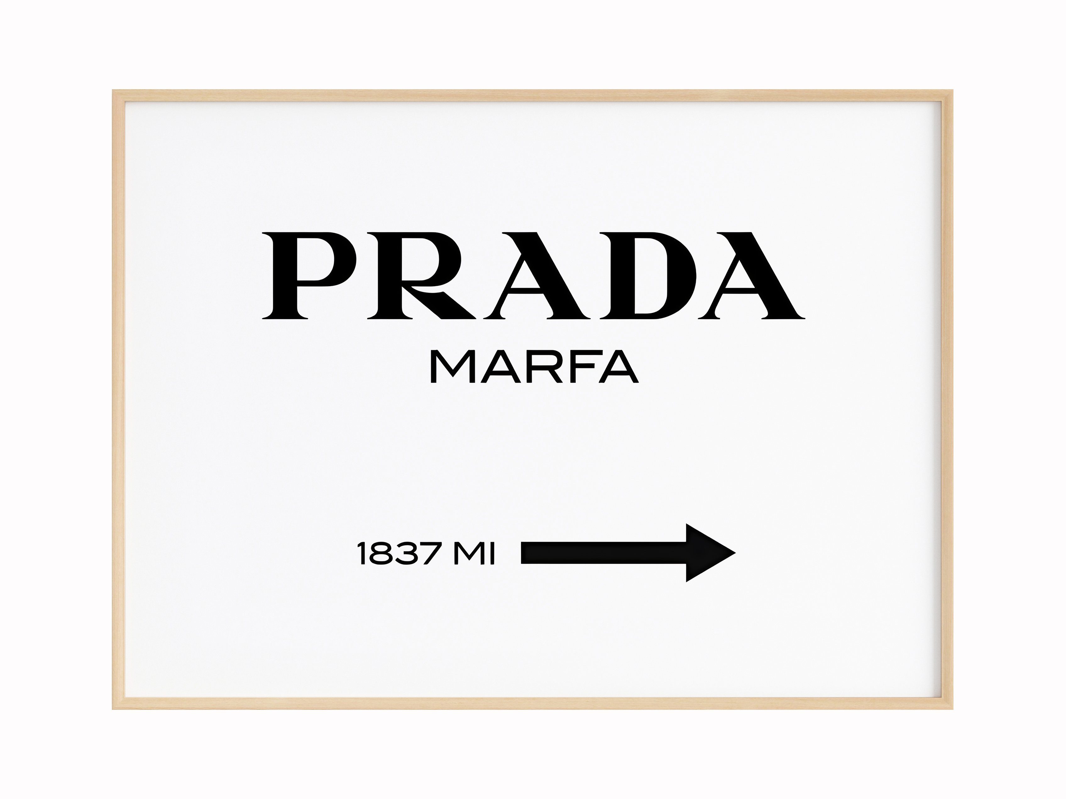 JUSTGOODMOOD Poster Premium ® Prada Marfa günstig online kaufen