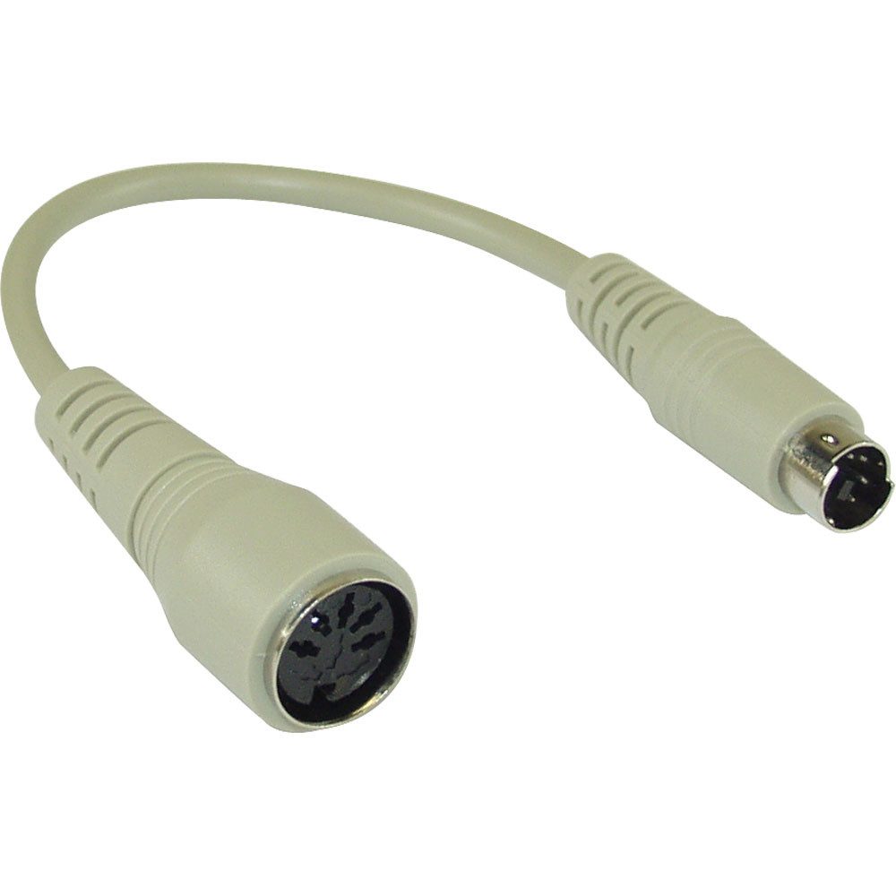 Inline Tastatur-Adapterkabel 5pol DIN-Buchse an PS/2-Stecker Länge: ca. 10cm Computer-Kabel