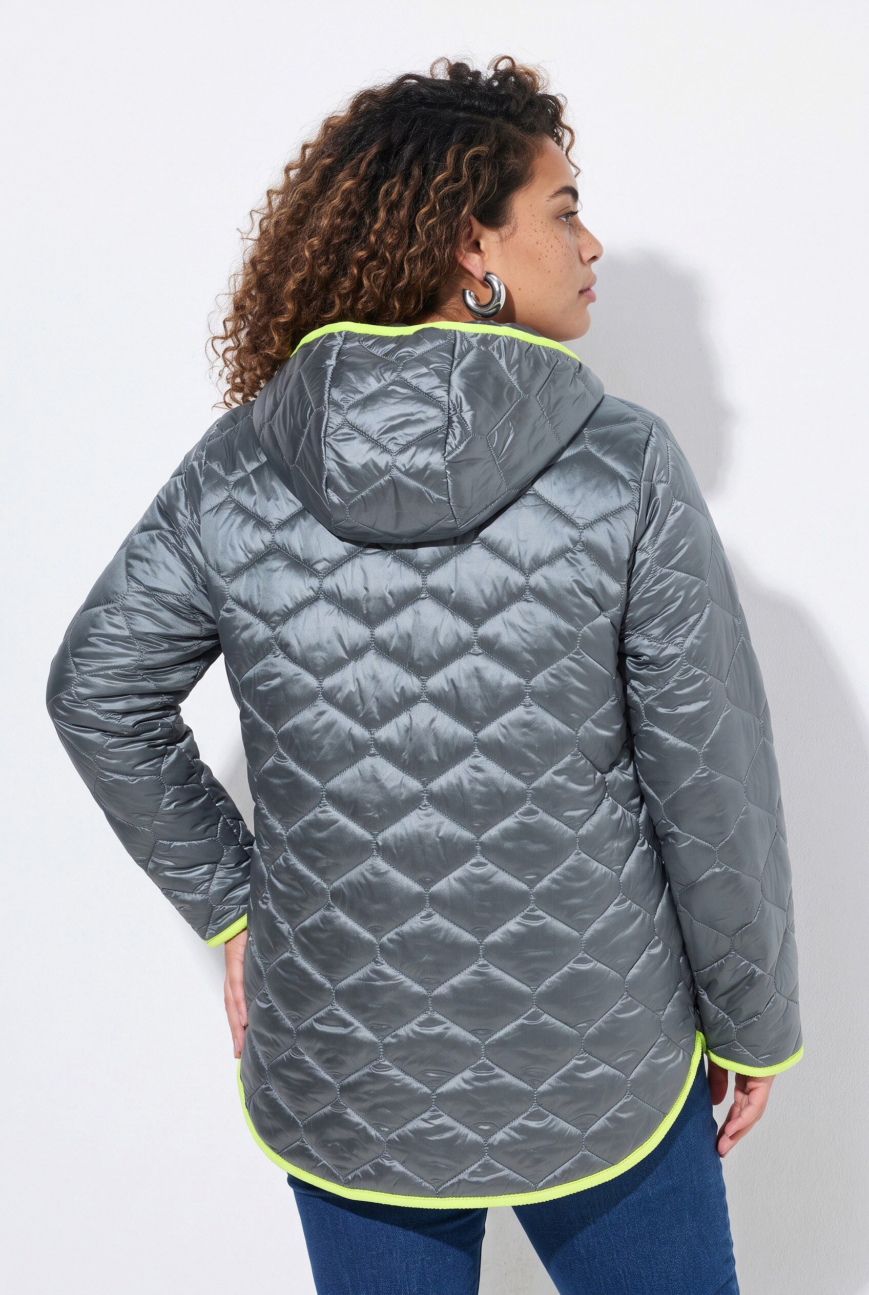Angel of Style Steppjacke Steppjacke Cord-Einfassungen Kapuze – Bild 4 von 5