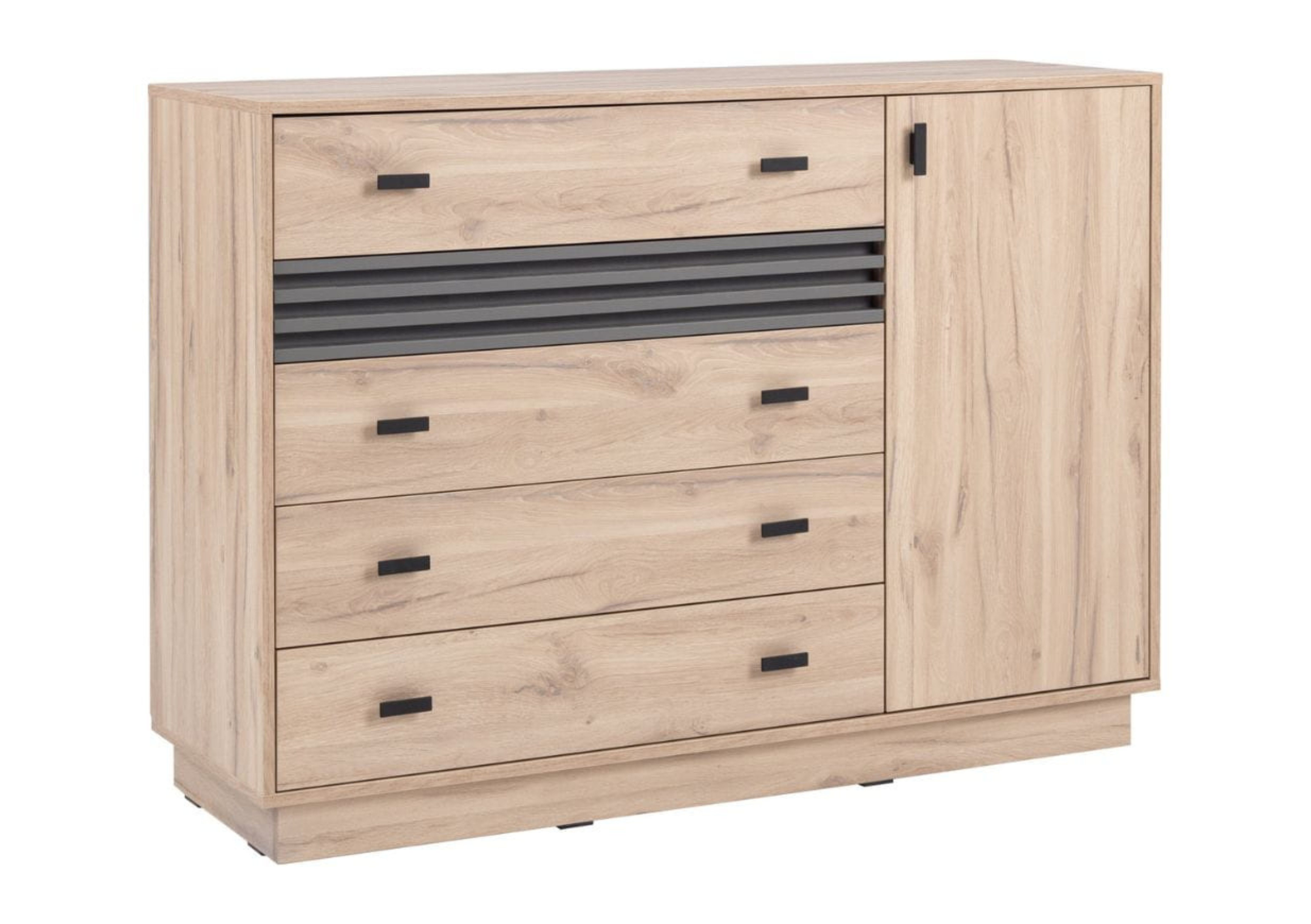 Deine Möbel 24 Kommode ALL 17 mit Schubladen 135 cm Sideboard (Set, 1 St., Hochwertige Laminatplate 16 mm)