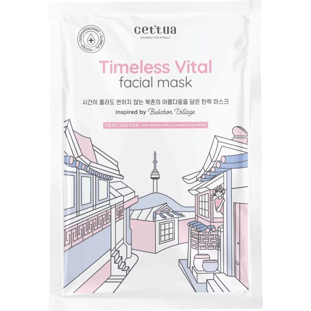Cettua Körperpflegemittel Cettua, Timeless Vital, Anti-Aging, Tuchmaske, für Gesicht