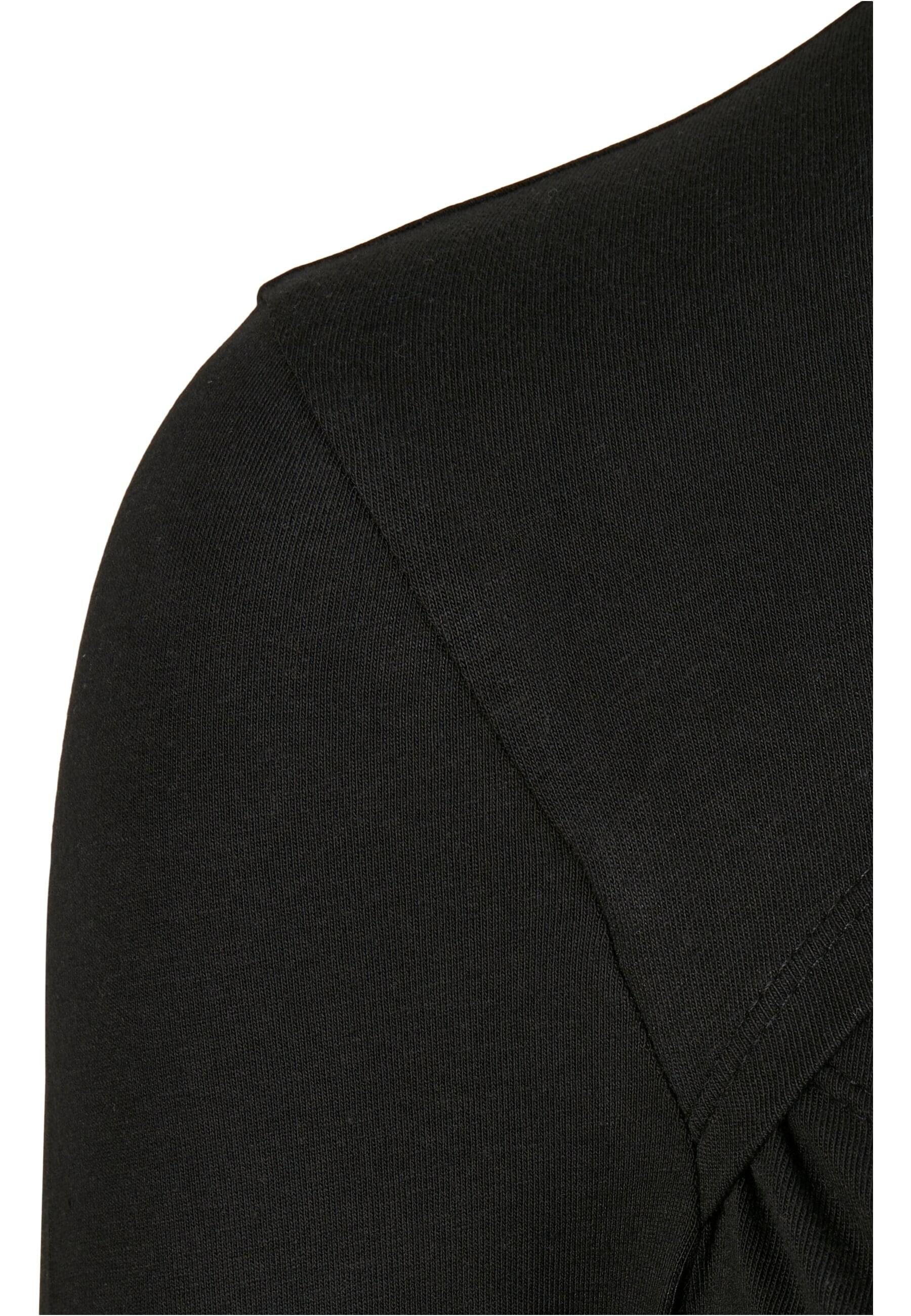 URBAN CLASSICS Langarmshirt Damen Ladies black Longsleeve Turtleneck (1-tlg) Cut-Out