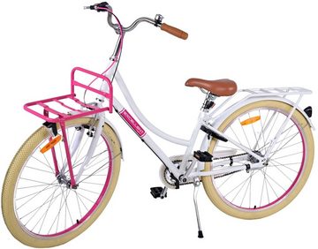 TPFSports Kinderfahrrad Volare Excellent 26 Zoll mit Rücktritt + Handbremse, 3 Gang, (Mädchen Fahrrad - Rutschfeste Sicherheitsgriffe), Kinder Fahrrad 26 Zoll mit Ständer Laufrad Mädchen Kinderrad