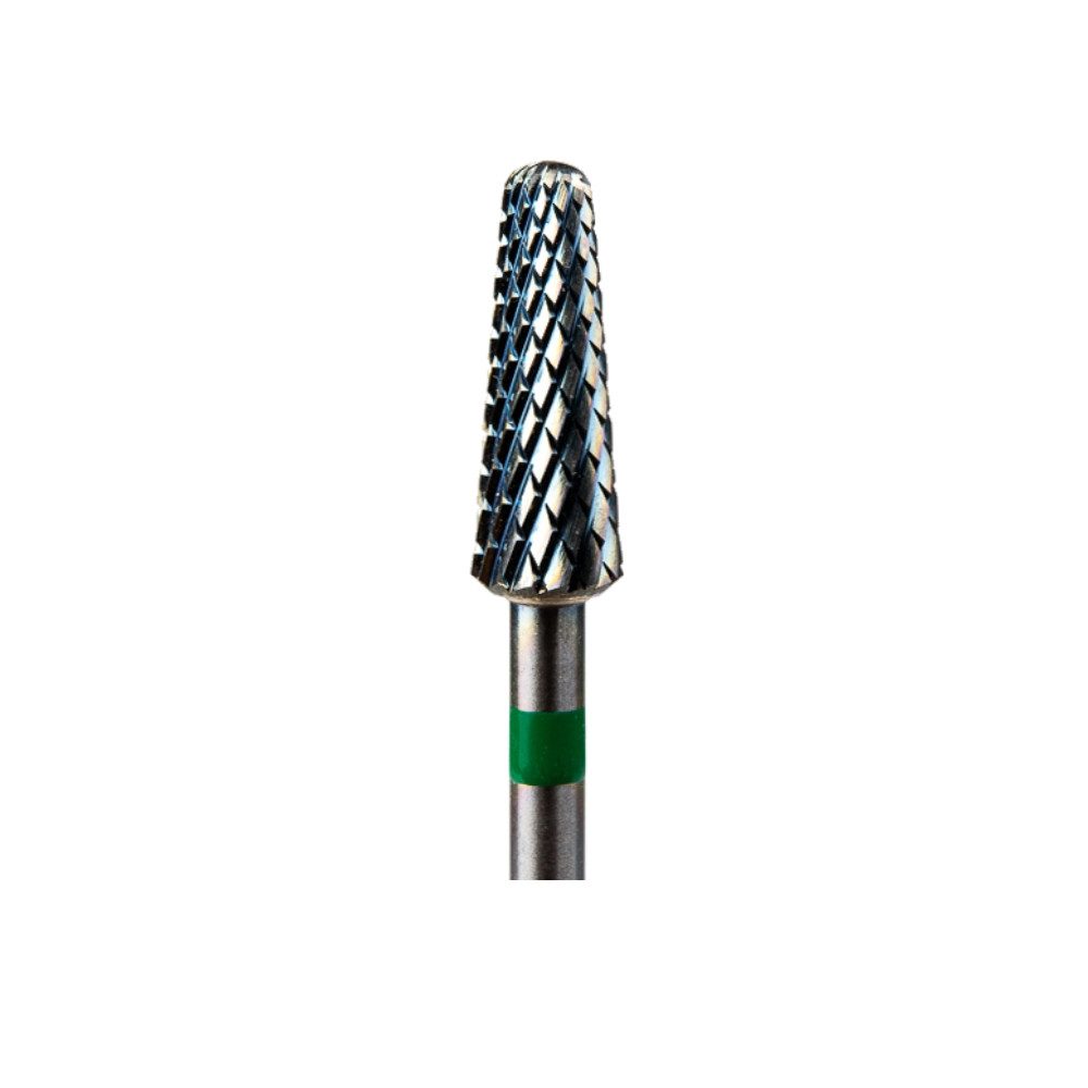 GTM Beauty Nageldesign Zubehör GTM Beauty Hartmetallfräser Kegel Grob (grüner Ring) ø4,0 mm