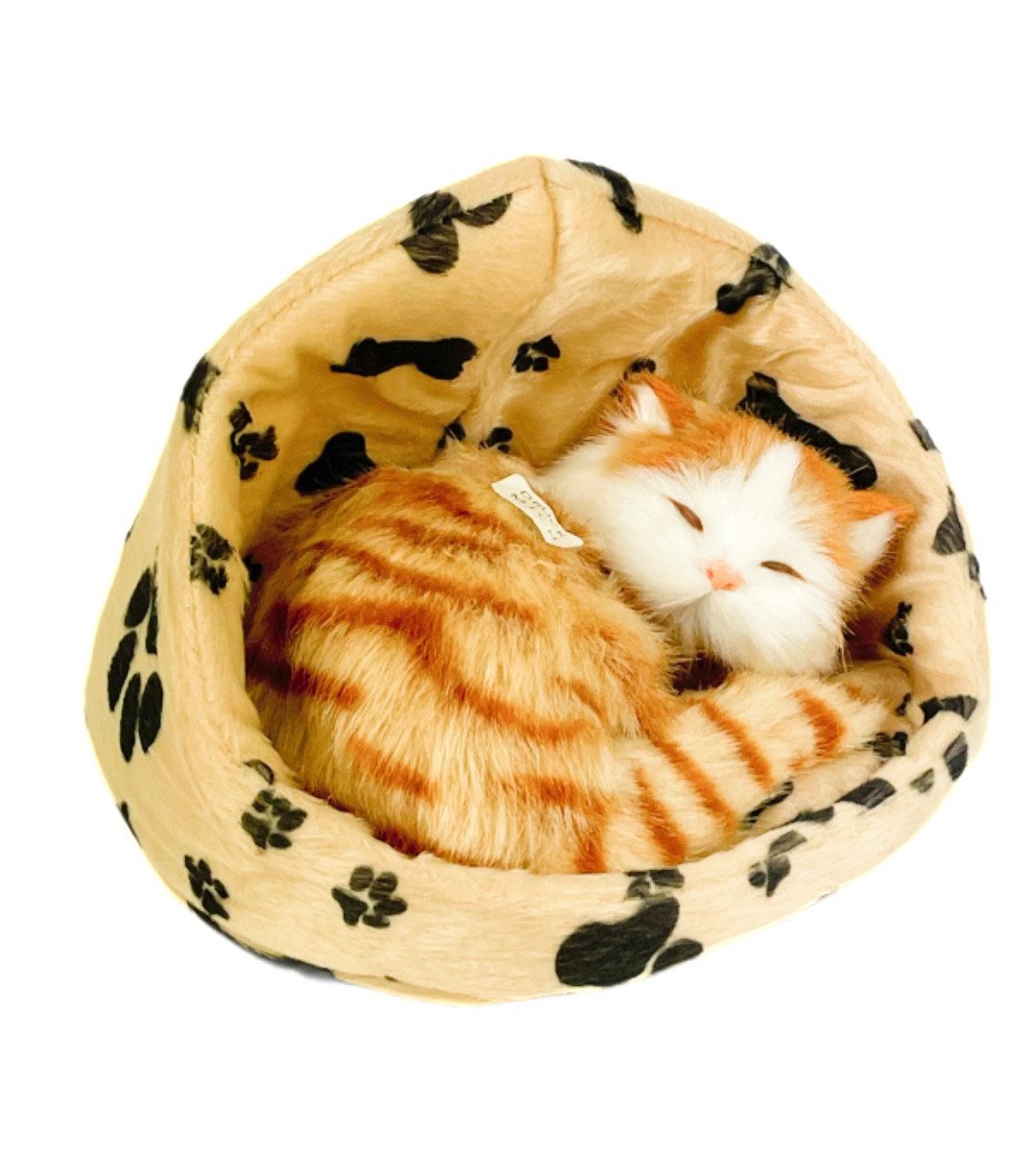 Teddys Rothenburg Kuscheltier Katze im Korb rot 16 cm Plüschkatze günstig online kaufen