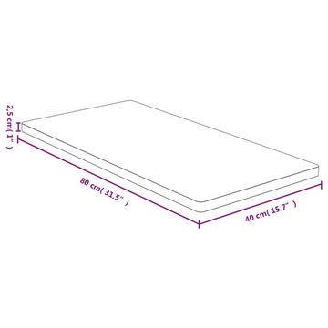 furnicato Tischplatte 40x80x2,5 cm Bambus (1 St)