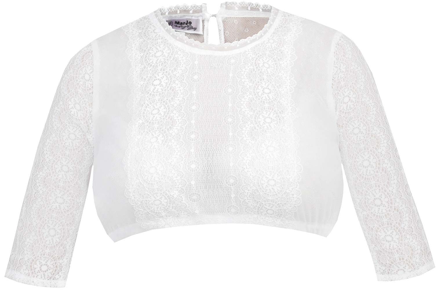 Dirndlbluse Dirndlbluse Gustina-Nova halbarm creme
