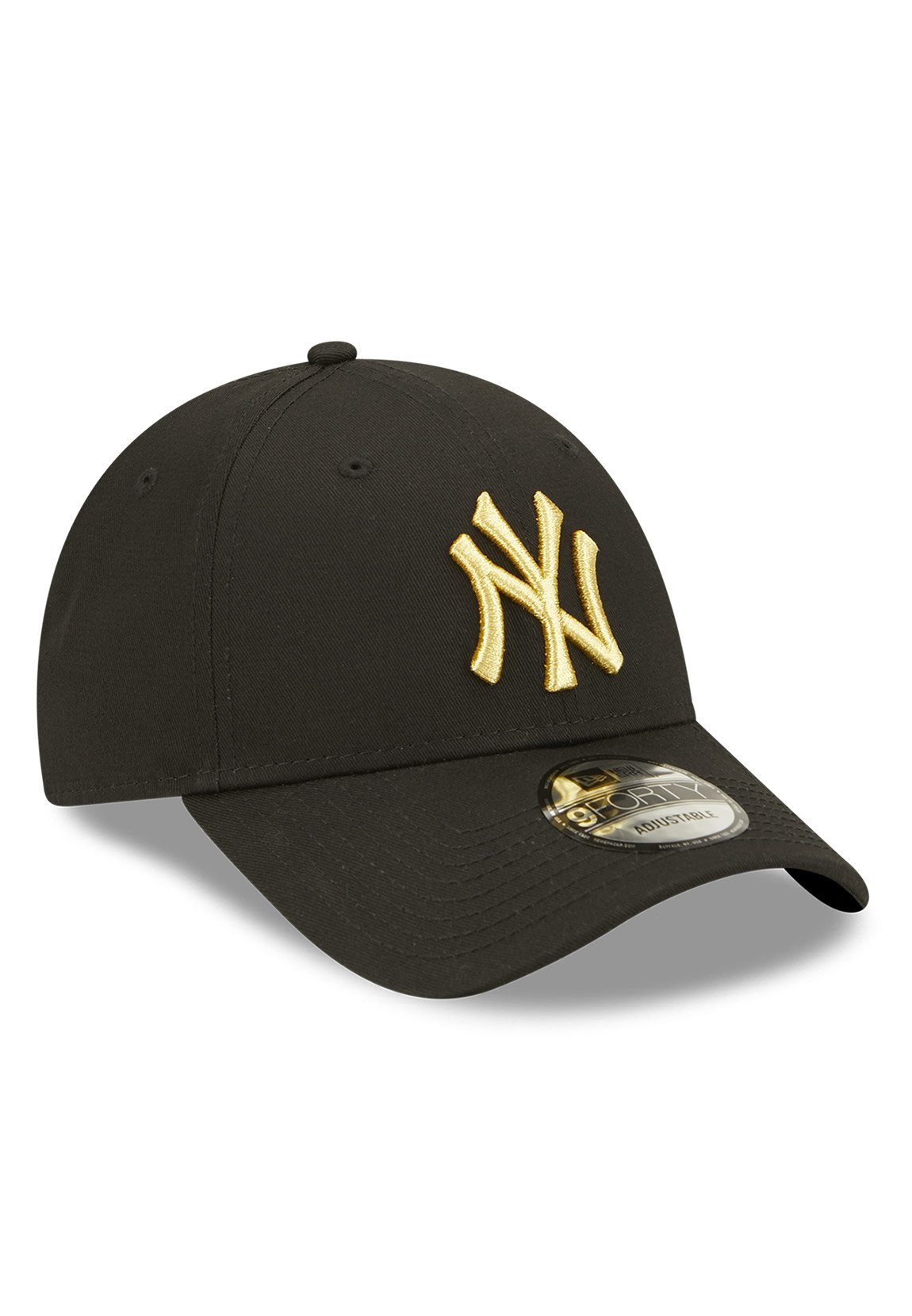 New YANKEES Metallic Gold Cap Era Era Schwarz 9Forty Cap NY Adjustable Baseball New