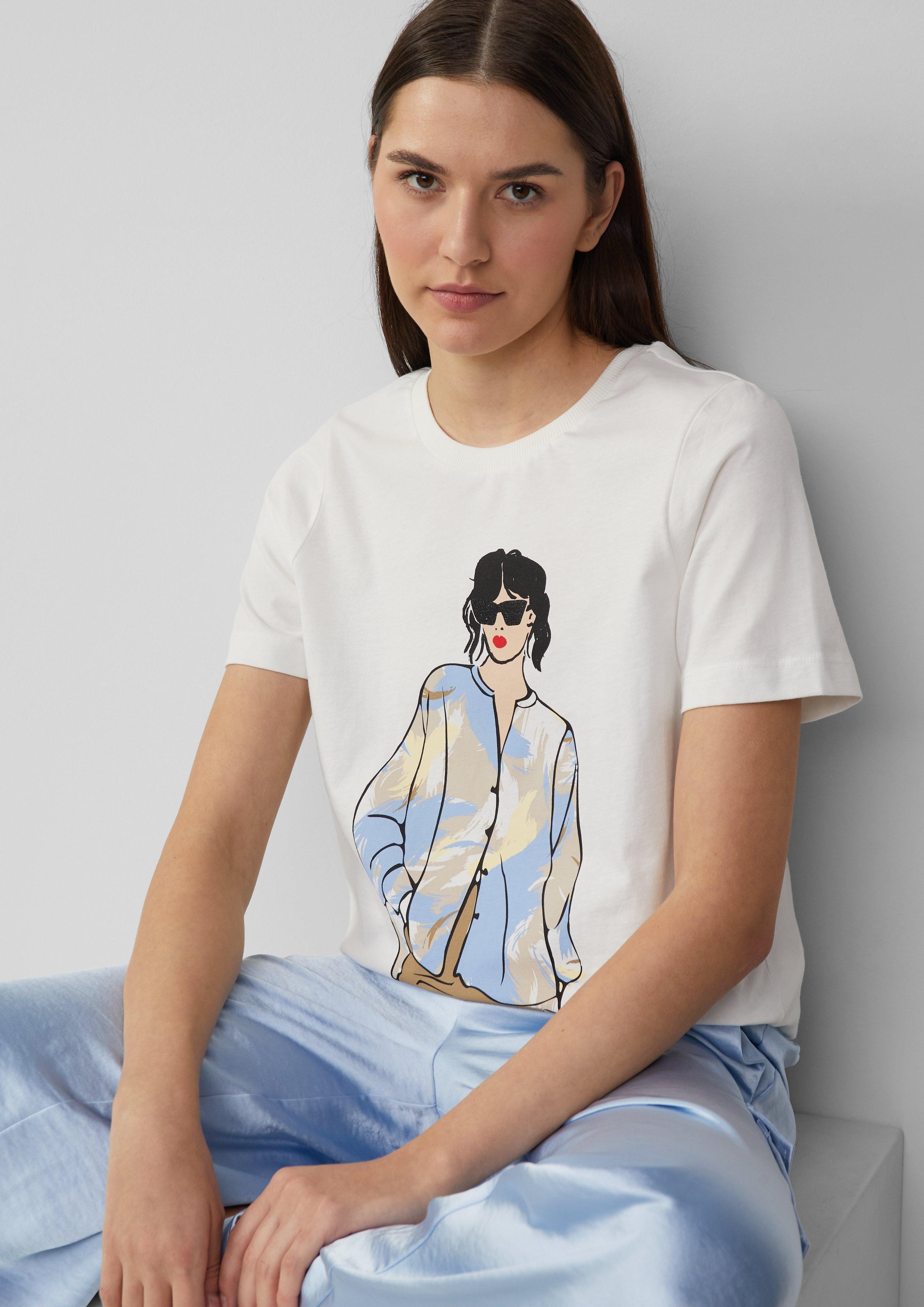 s.Oliver Kurzarmshirt Jerseyshirt im Relaxed Fit günstig online kaufen
