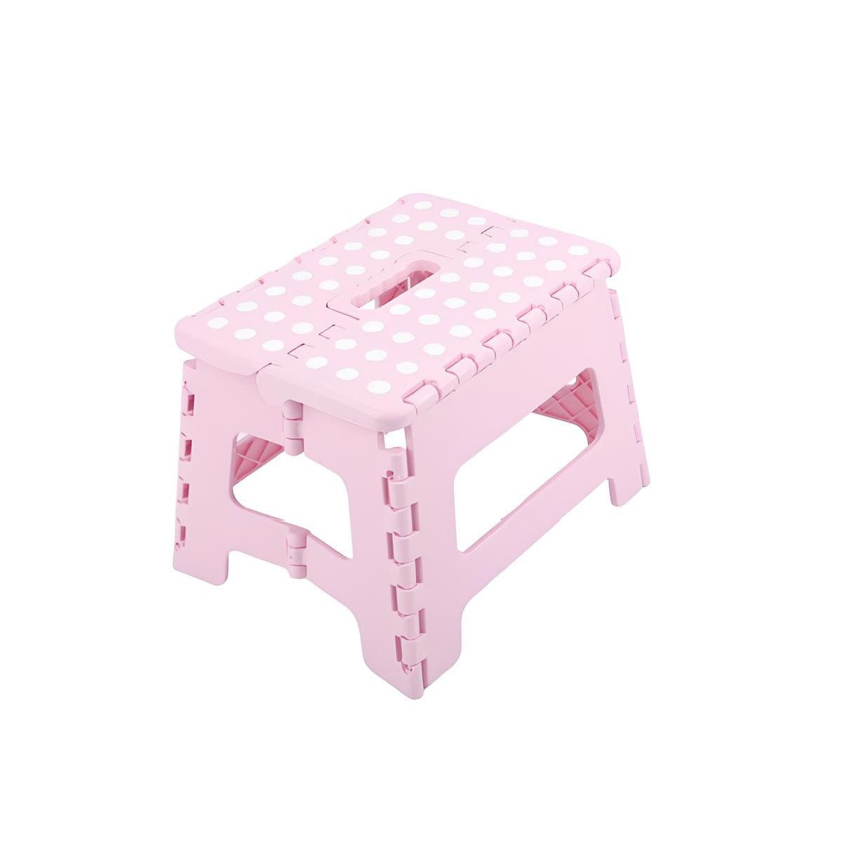 HH-Haushalt Klapptritt Klapphocker, Klapptritt, Tritthocker Rosa Faltbar H 22cm bis 150KG