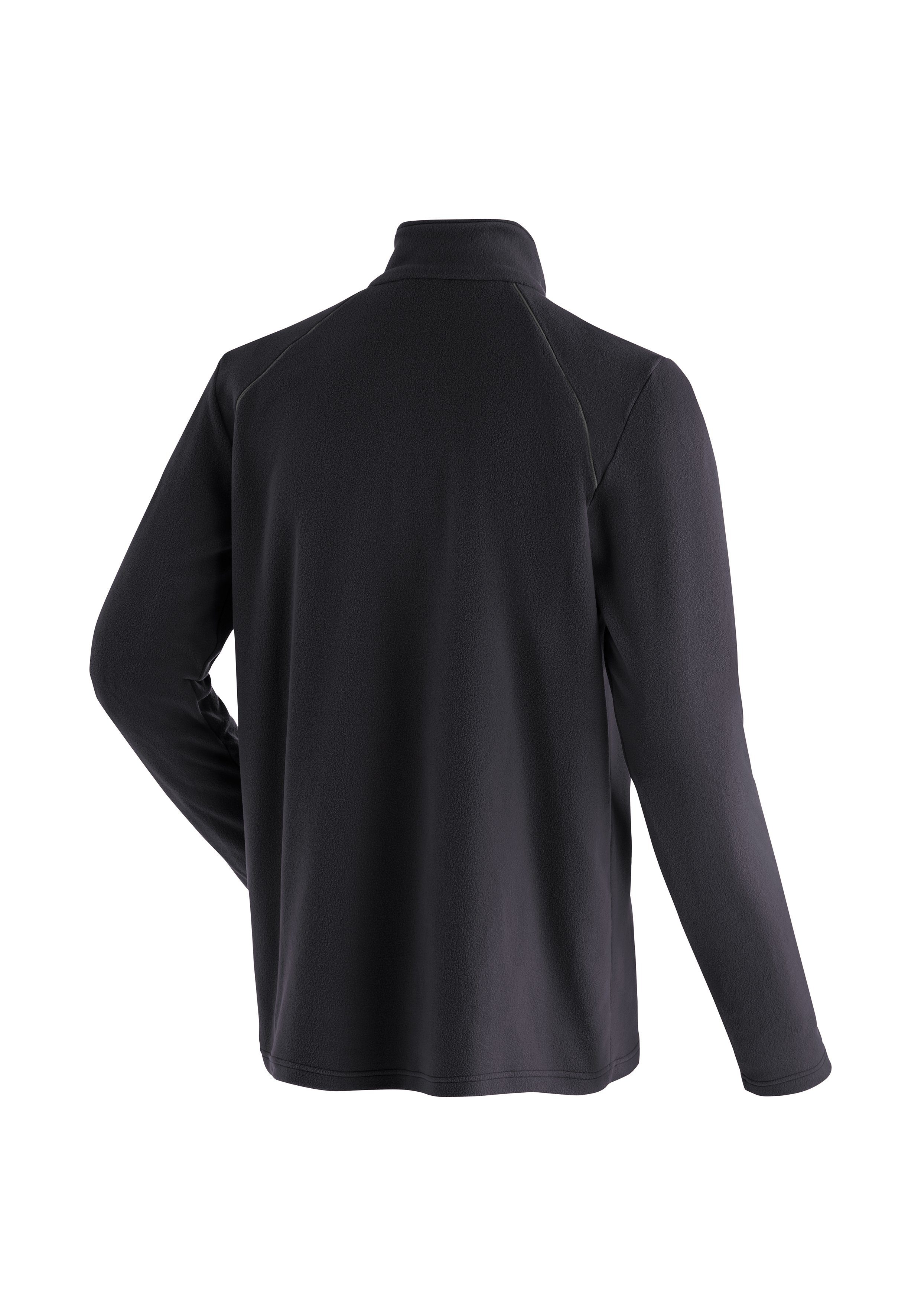 Maier Sports Langarmshirt Dennis Fleecerolli, funktioneller Vielseitiger, schnelltrocknend schwarz