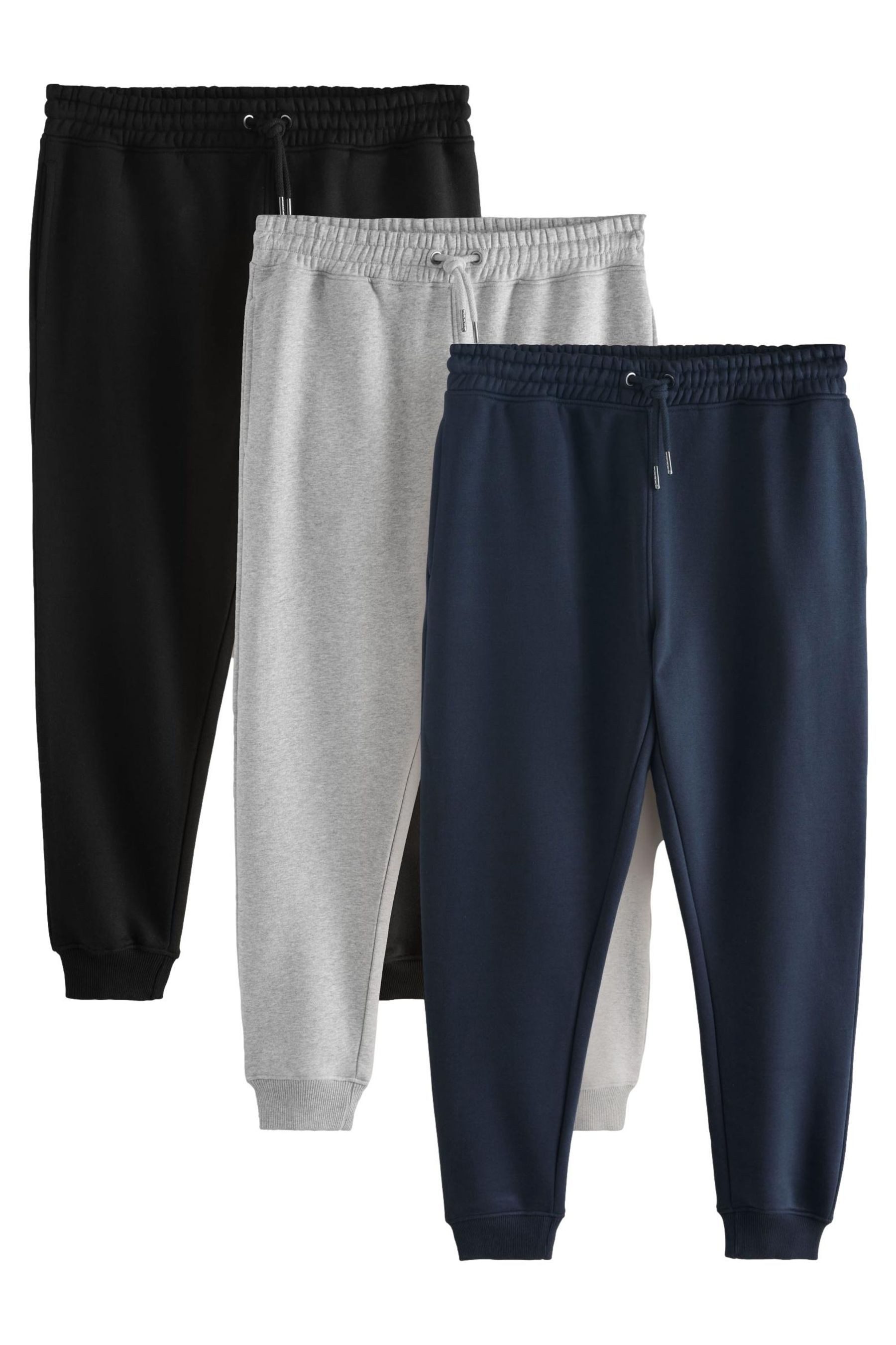 Jogginghose Straight Fit Jersey-Jogginghose, 3er-Pack