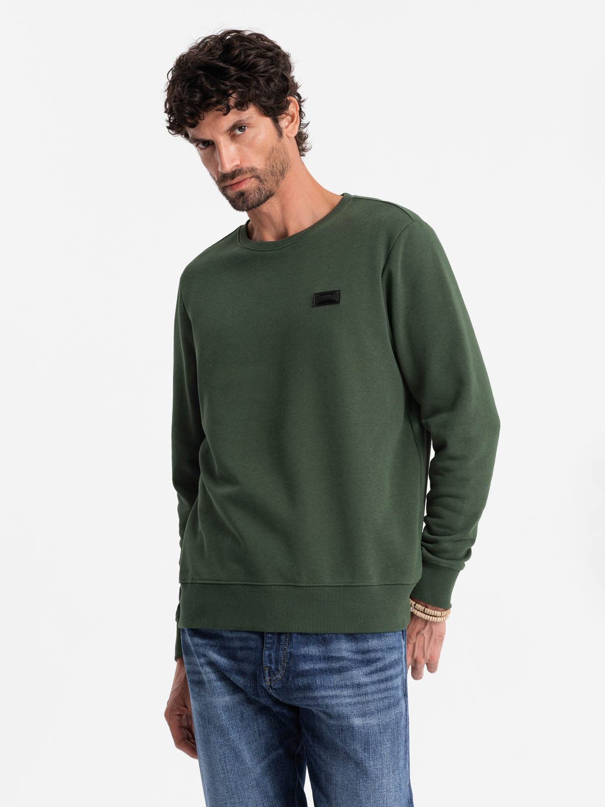 Sweatshirt Herren-Sweatshirt mit Metallnadel