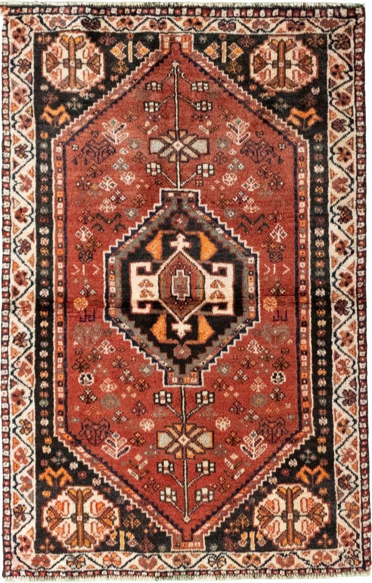 Orientteppich Shiraz 99x156 Handgeknüpfter Orientteppich / Perserteppich, Nain Trading, rechteckig, Höhe: 10 mm
