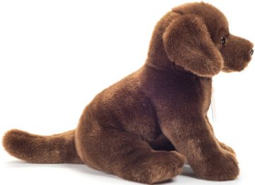 Teddy Hermann® Kuscheltier Labrador sitzend dunkelbraun 25 cm, zum Teil aus recyceltem Material