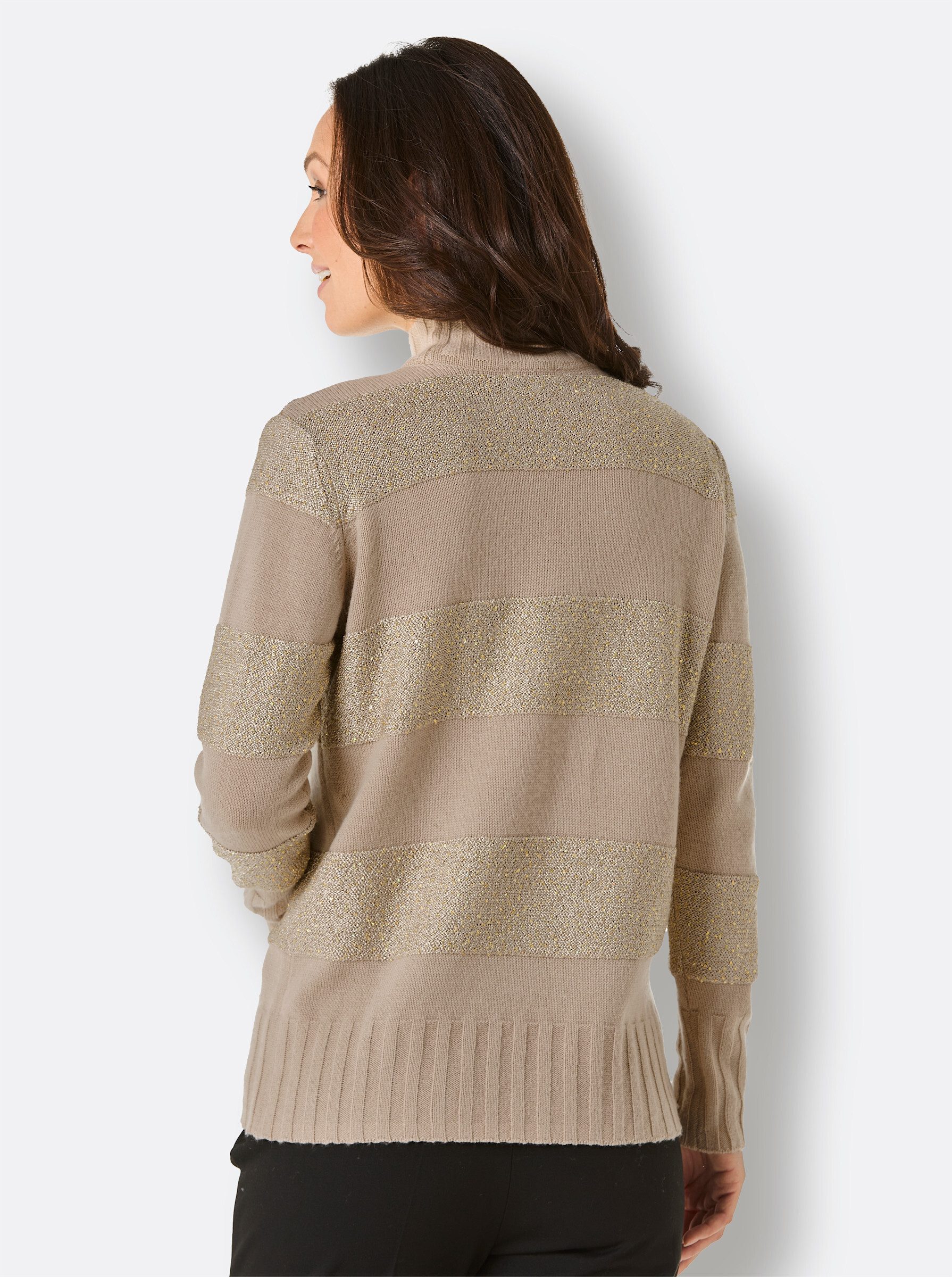 creation L Strickpullover Merino-Kaschmir-Pullover Langarm