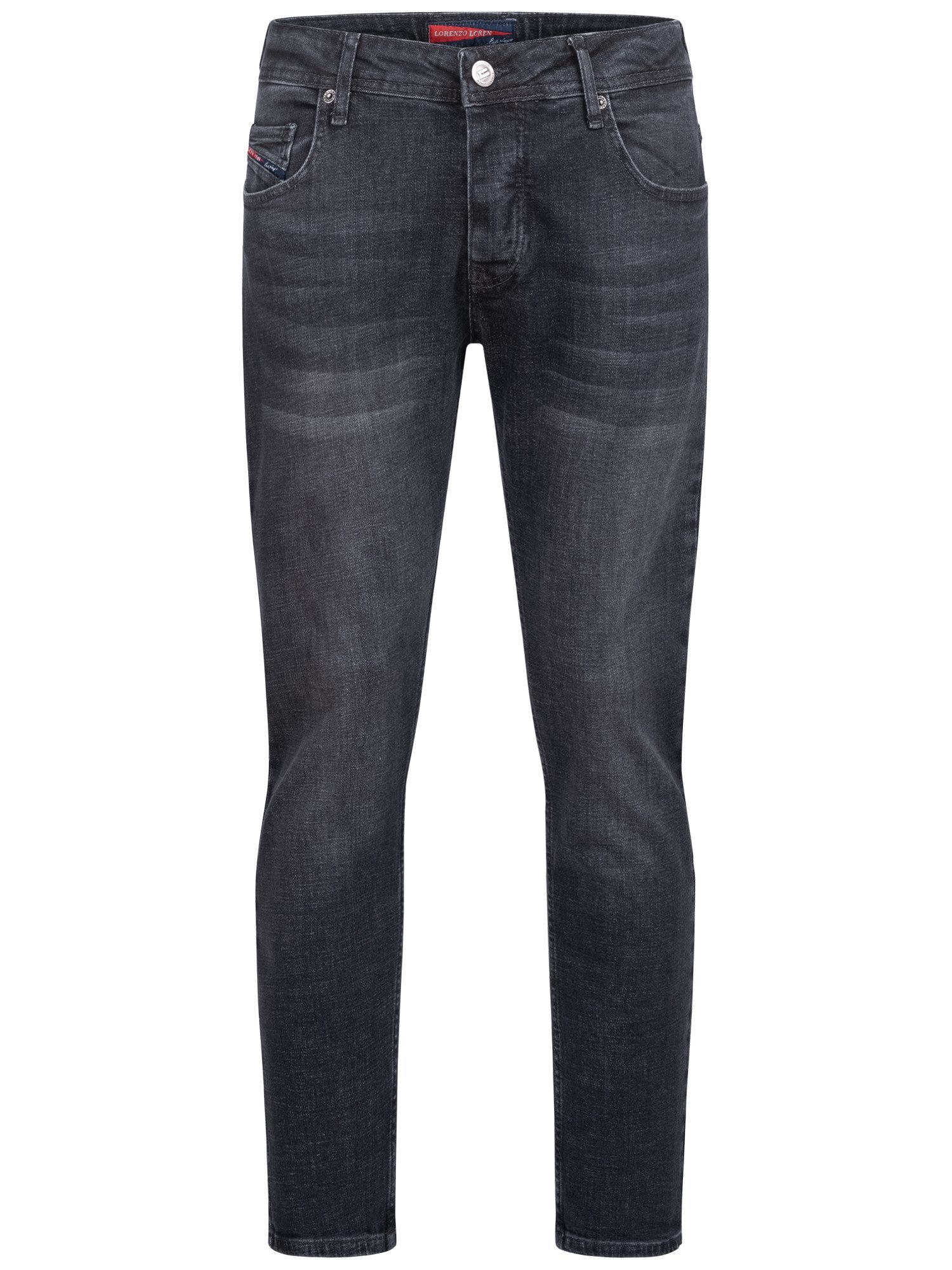 Lorenzo Loren Straight-Jeans Herren Jeans Hose Stonewashed LL-4006 – Bild 5 von 5