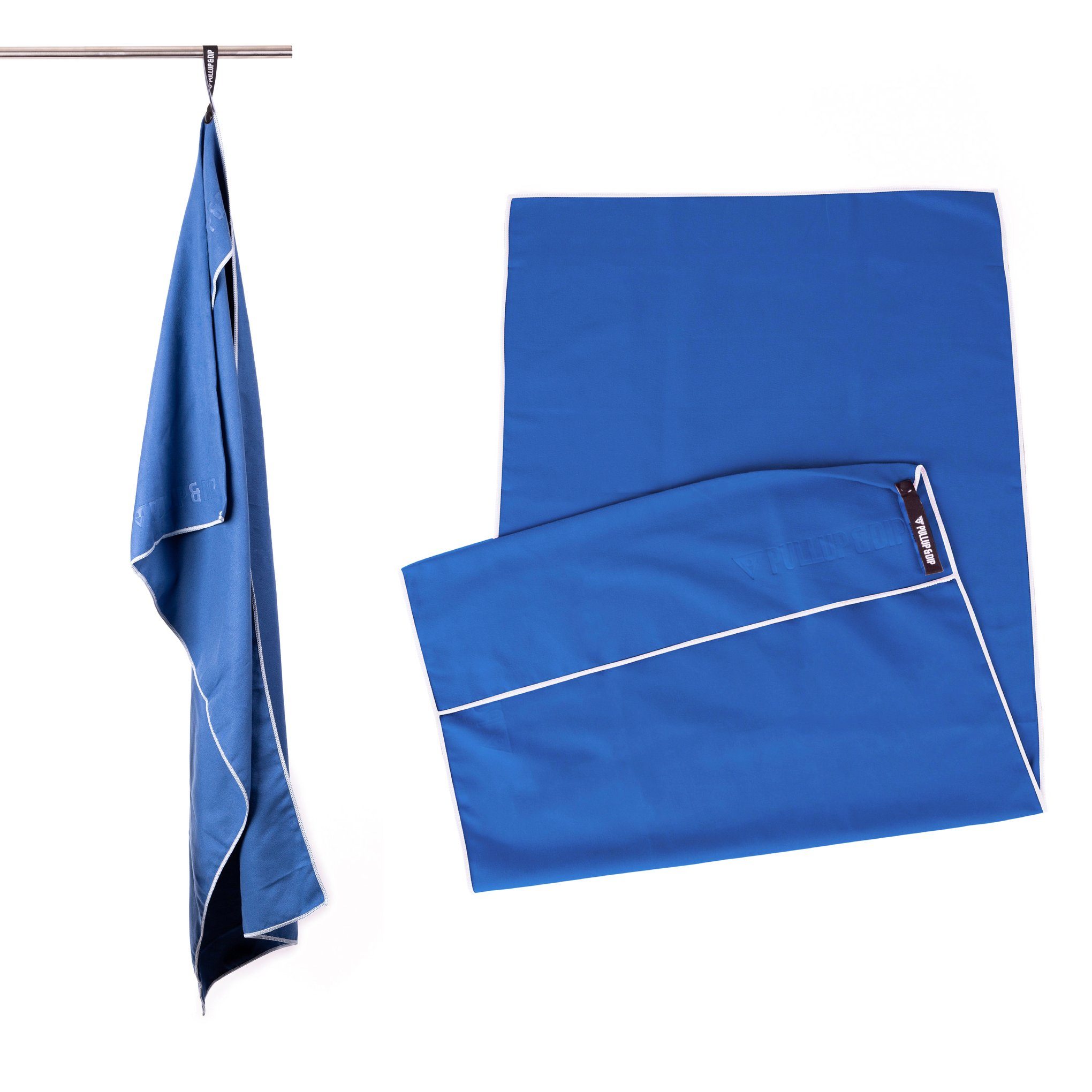 Pullup & Dip Sporthandtuch Mikrofaser Fitness-Handtuch, schnell-trocknend und geruchshemmend Blau
