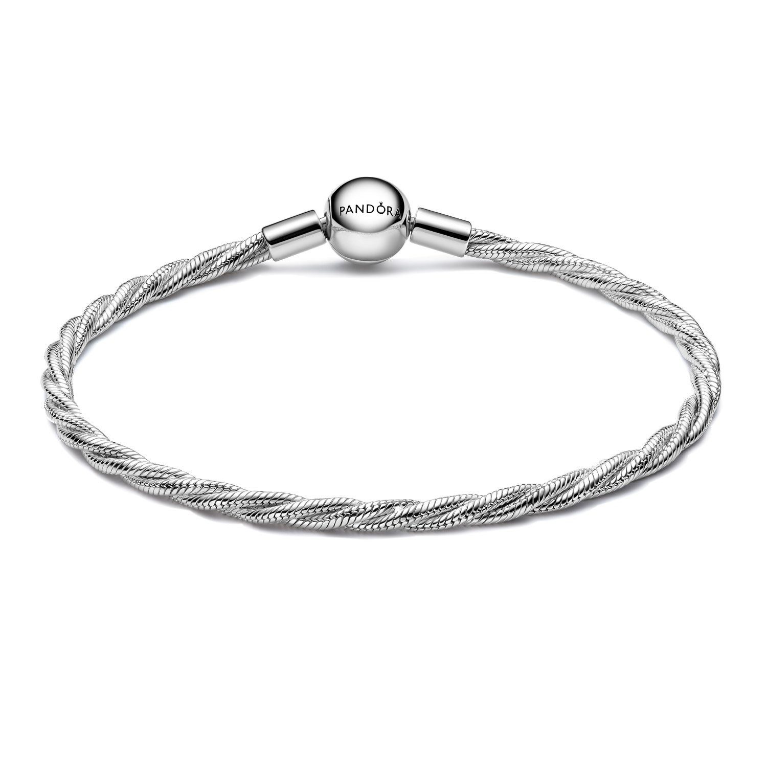 Pandora Silberarmband Damen-Silber Gedrehte Schlangenkette günstig online kaufen