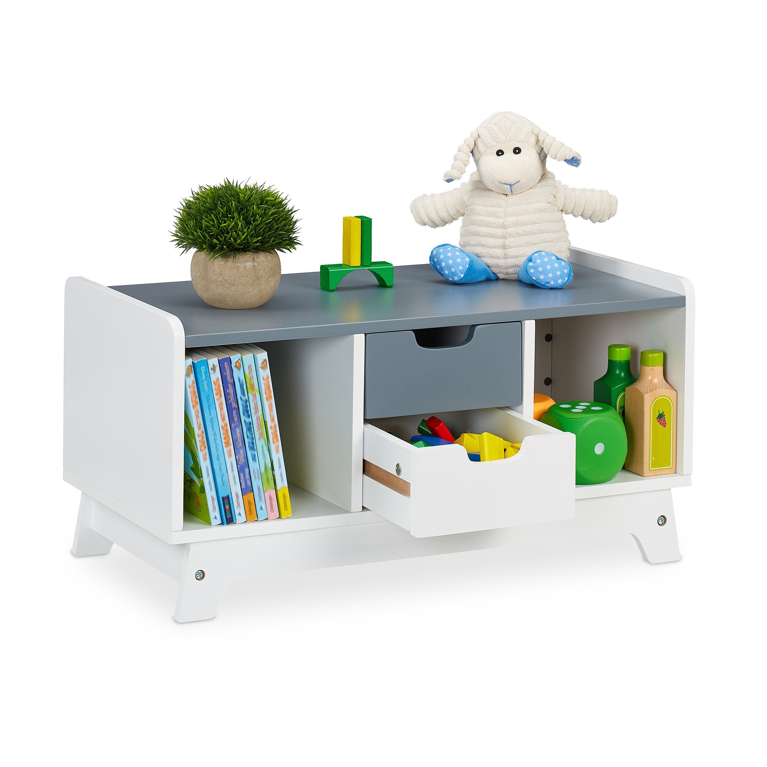 relaxdays Standregal Kinderregal 4 Fächer günstig online kaufen